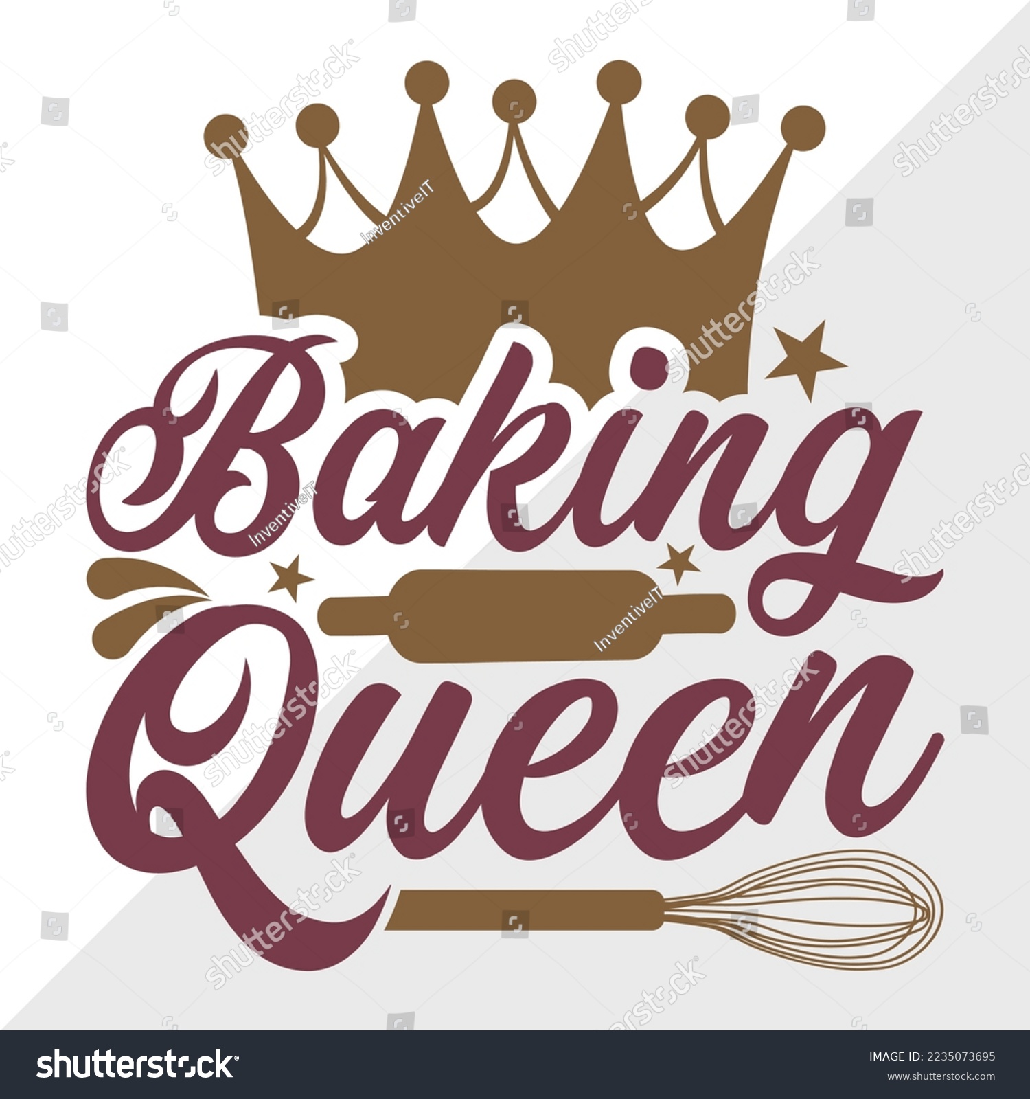 SVG of Baking Queen SVG Printable Vector Illustration svg