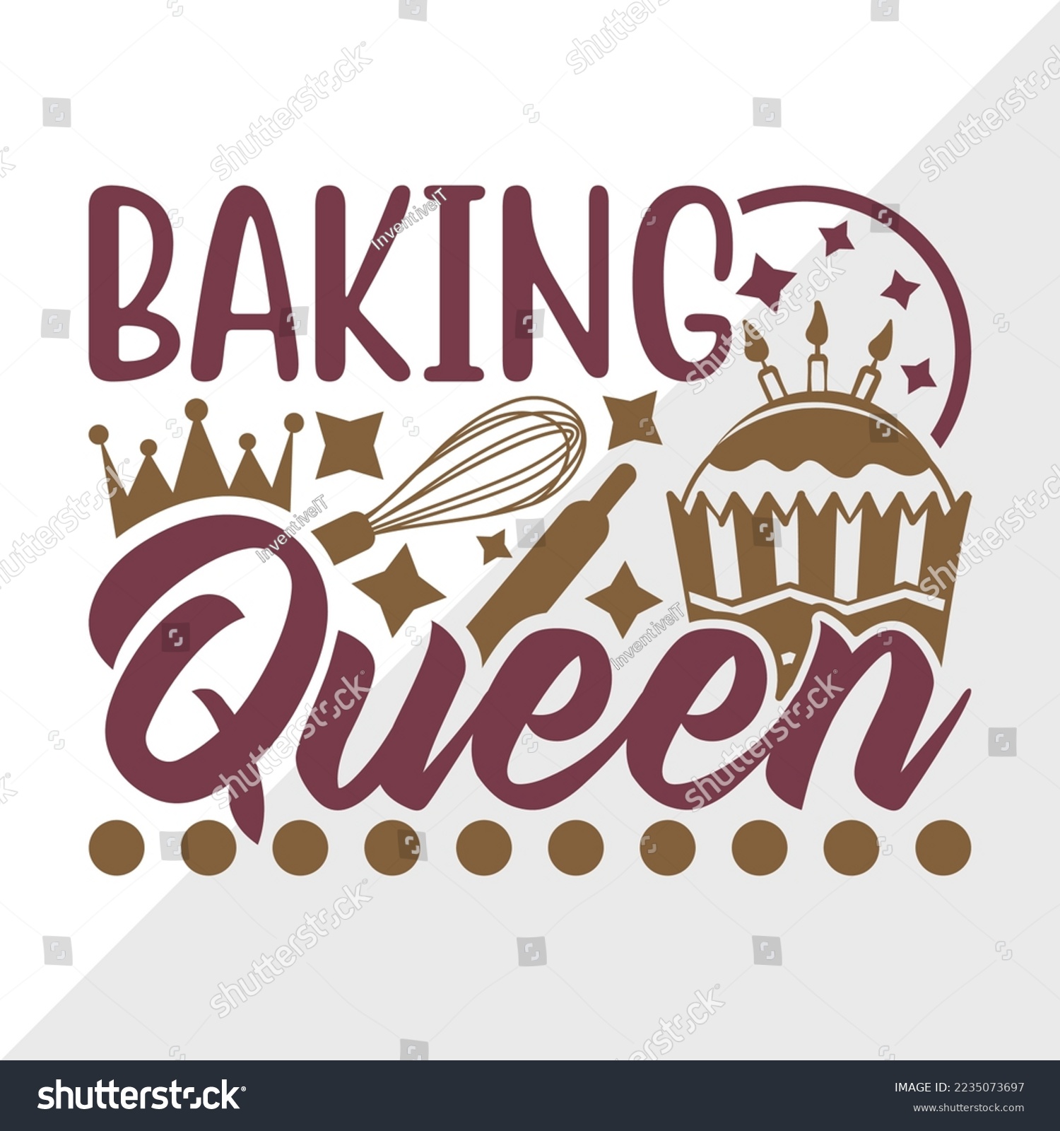 SVG of Baking Queen SVG Printable Vector Illustration svg