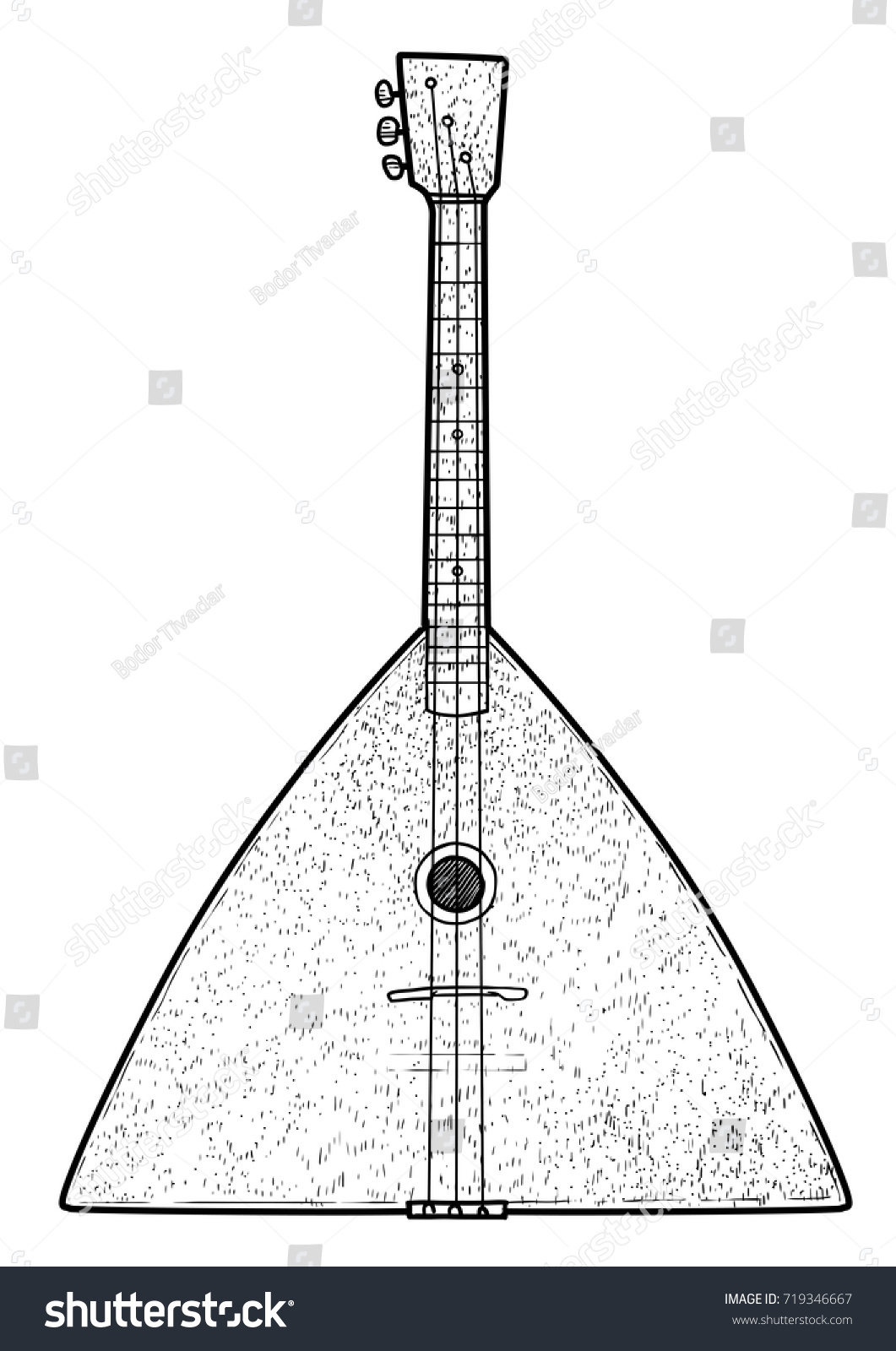 How to draw a balalaika in a pencil step by step How to draw a balalaika in a pencil step by step