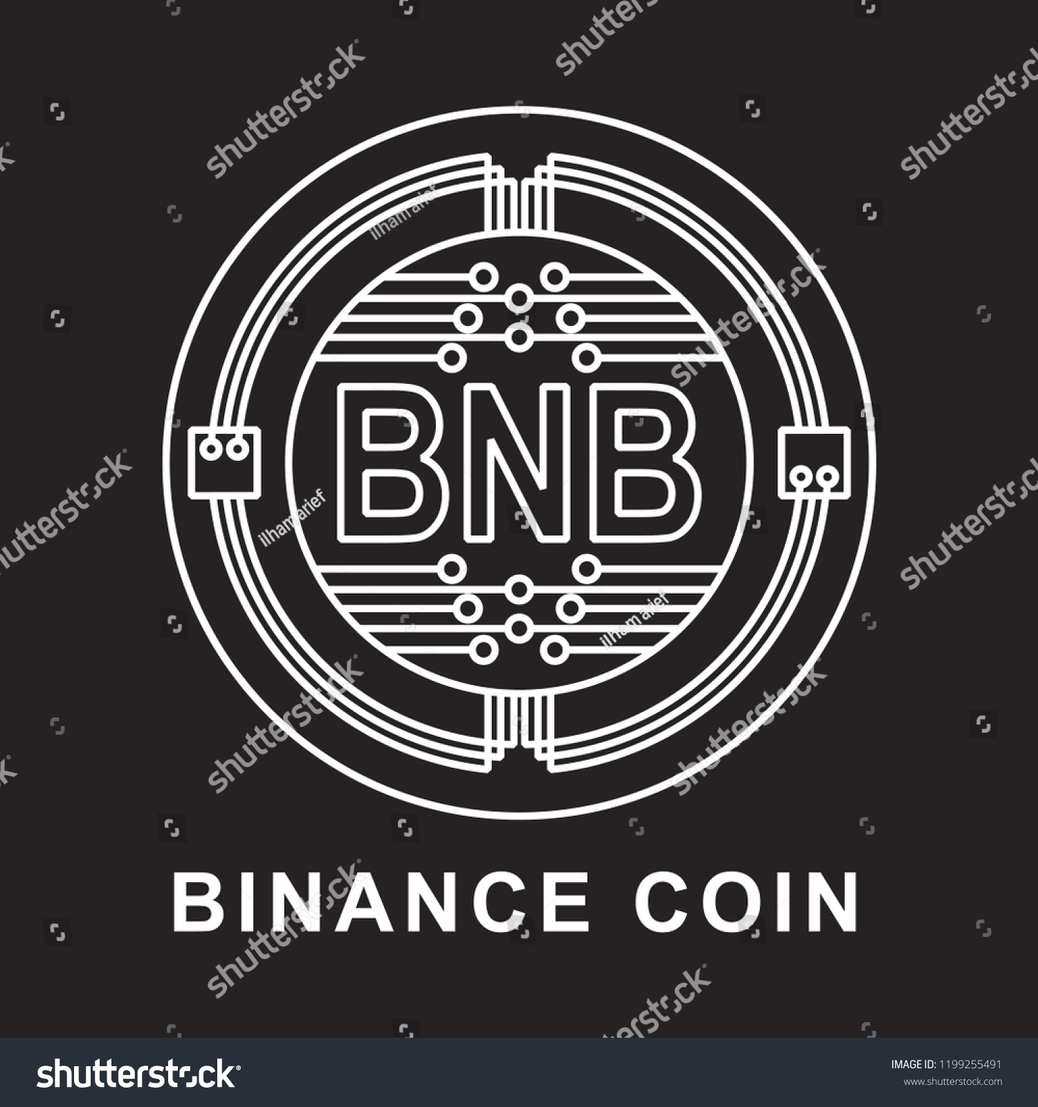 SVG of balance coin Cryptocurrency  icon with black background svg