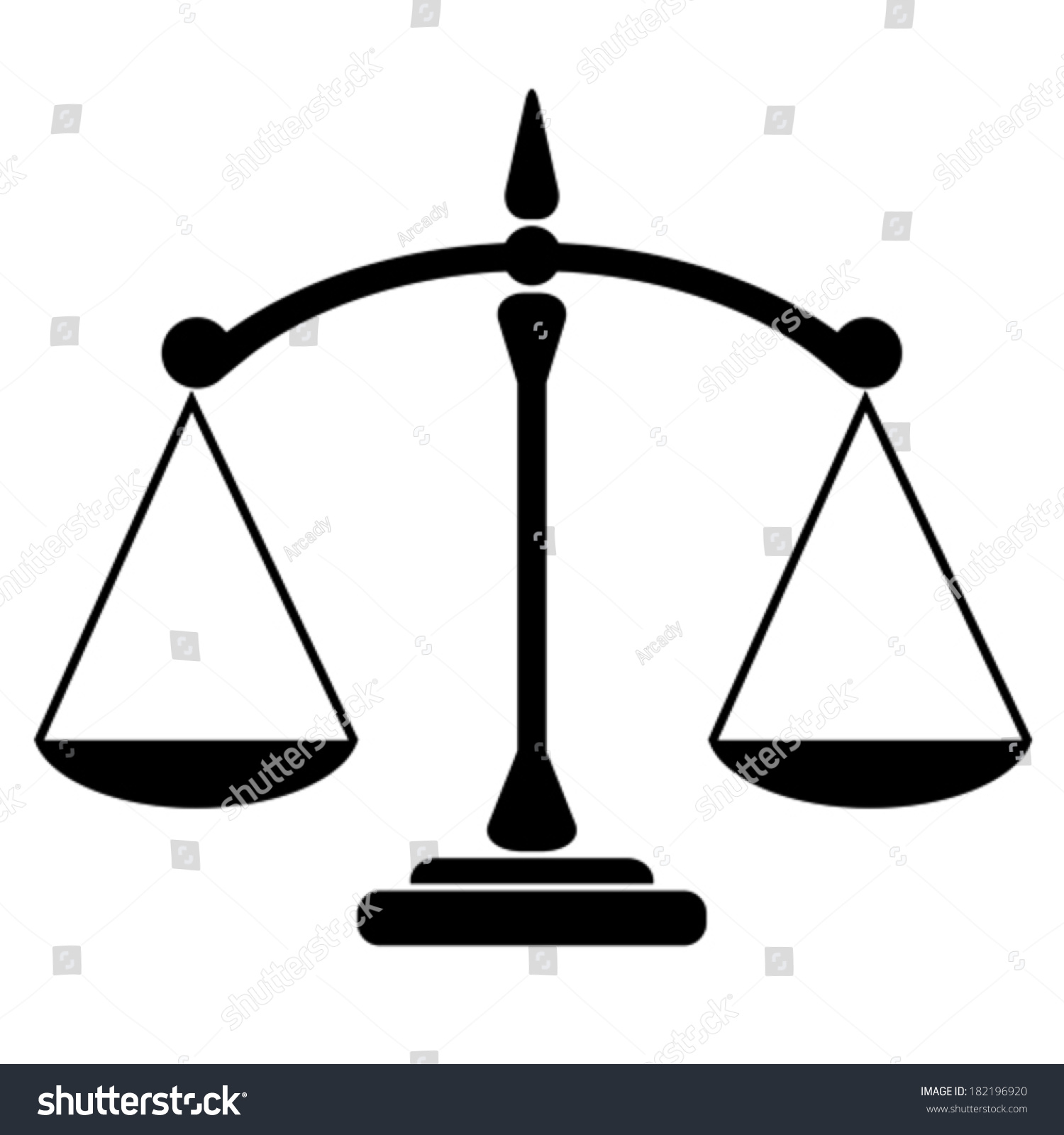 Balance Icon Stock Vector Illustration 182196920 : Shutterstock