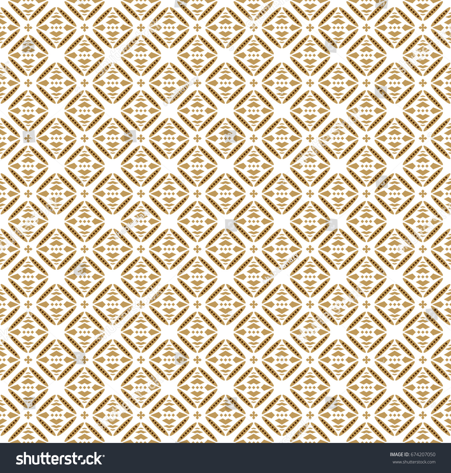 Bali Batik Vector Pattern Stock Vector Royalty Free 674207050