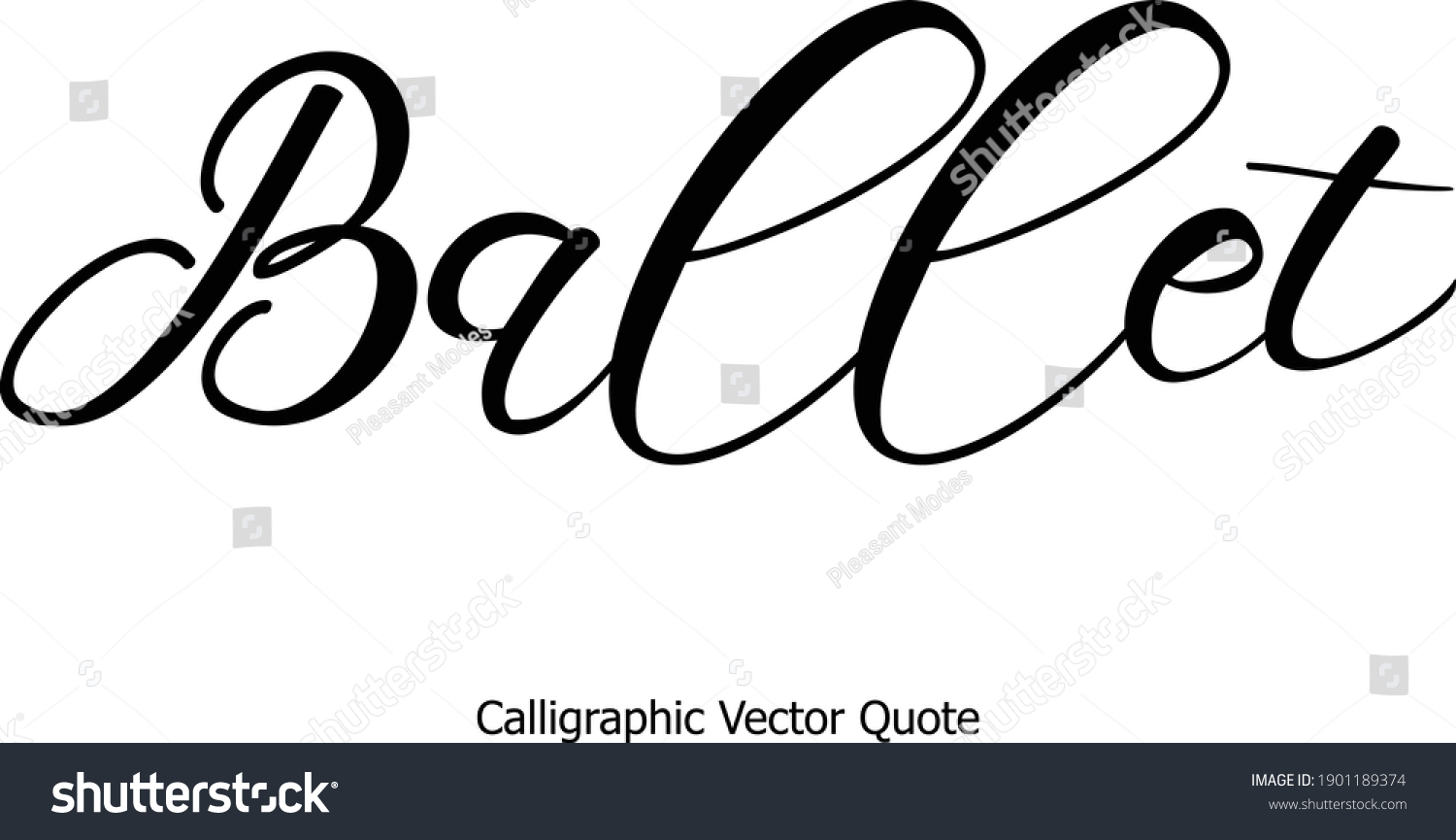 ballet-caligraf-a-cursiva-texto-sobre-fondo-vector-de-stock-libre-de