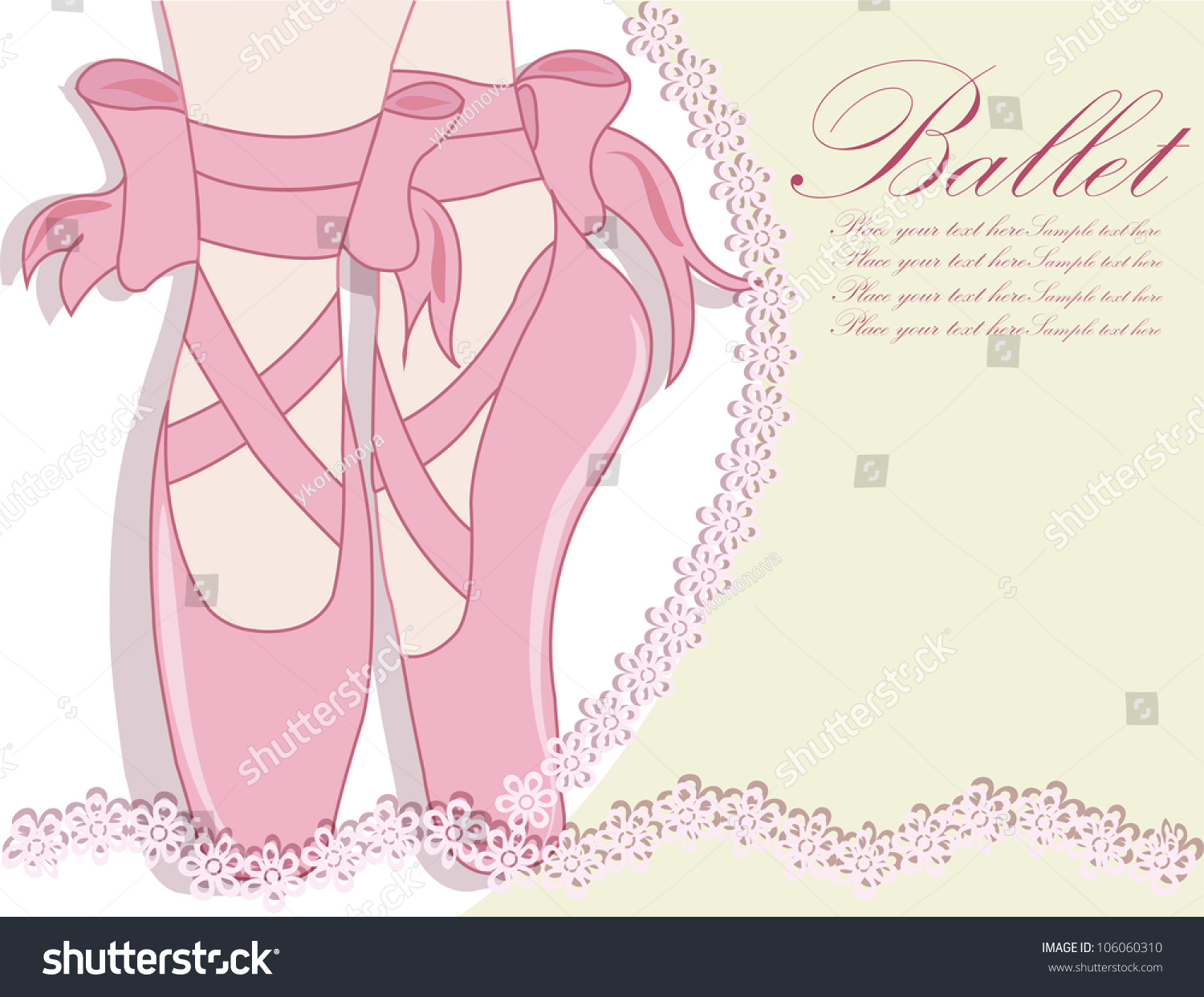 Ballet Shoes Vector Illustration: เวกเตอร์สต็อก (ปลอดค่าลิขสิทธิ์