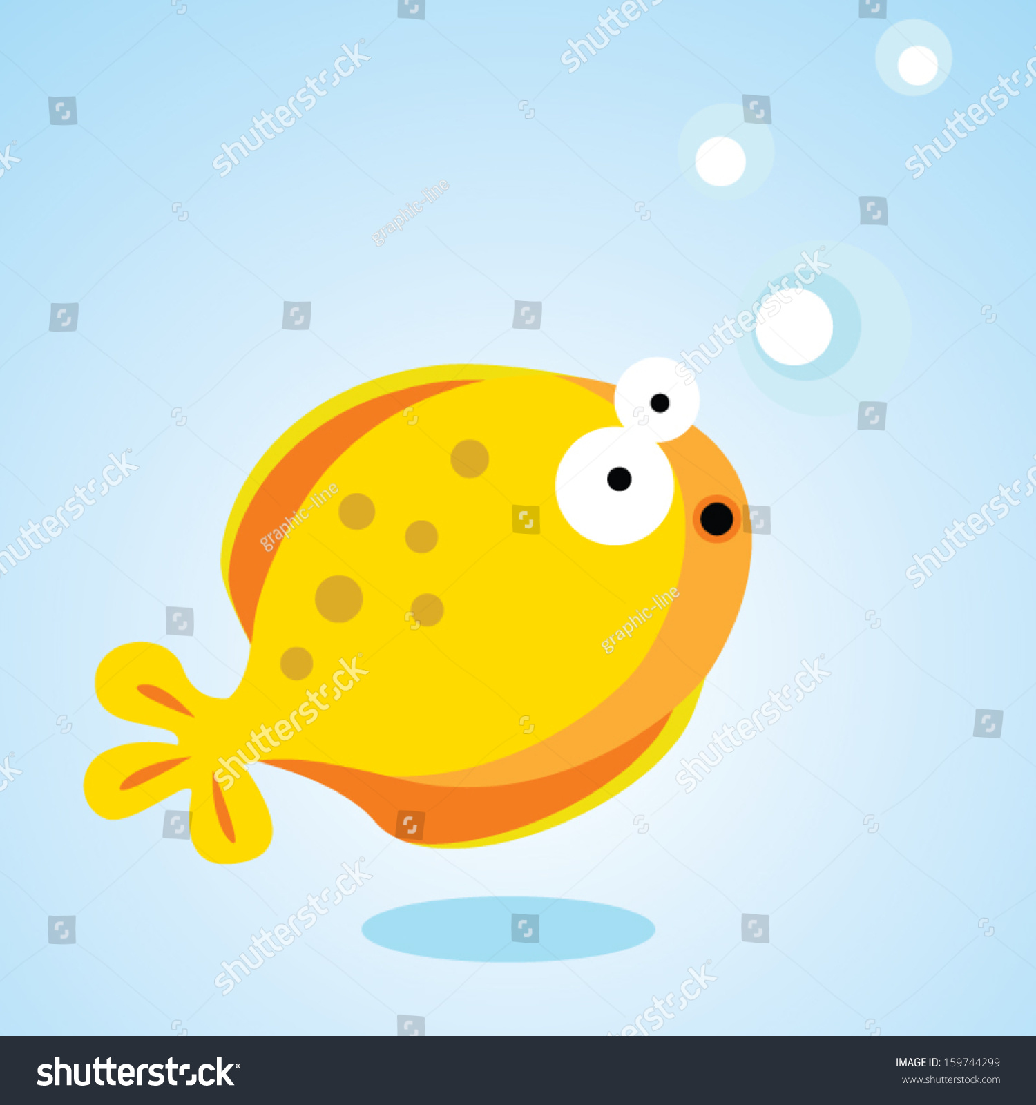 Balloon Fish Vector Illustration Stock Vector (Royalty Free) 159744299