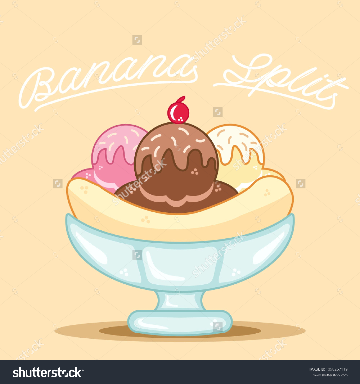 708 Banana split cartoon Images, Stock Photos & Vectors | Shutterstock