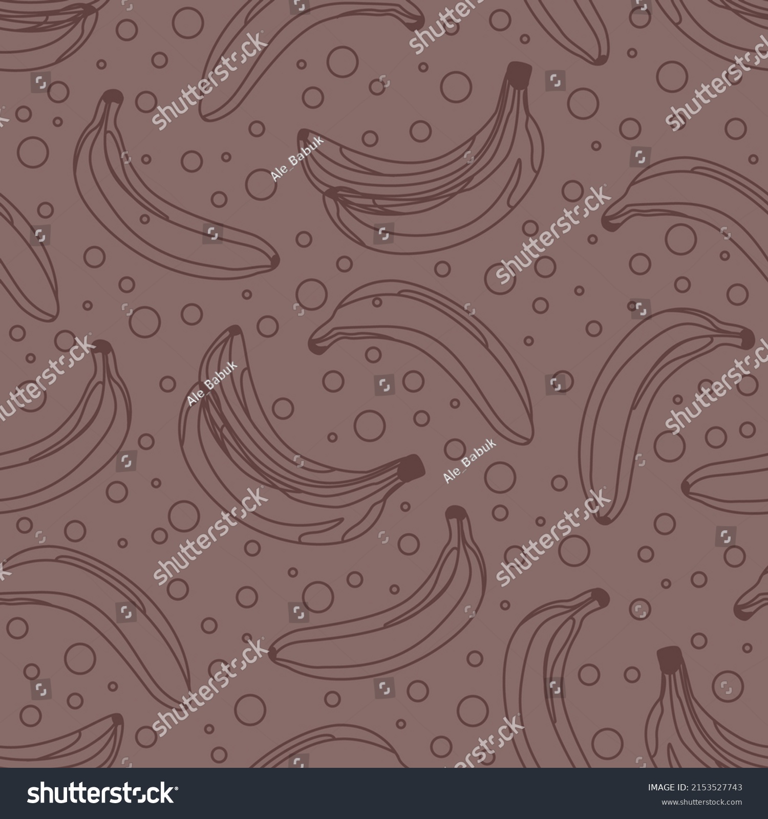 Banana Vector Seamless Pattern Isolated Hand Stock Vector Royalty Free 2153527743 Shutterstock