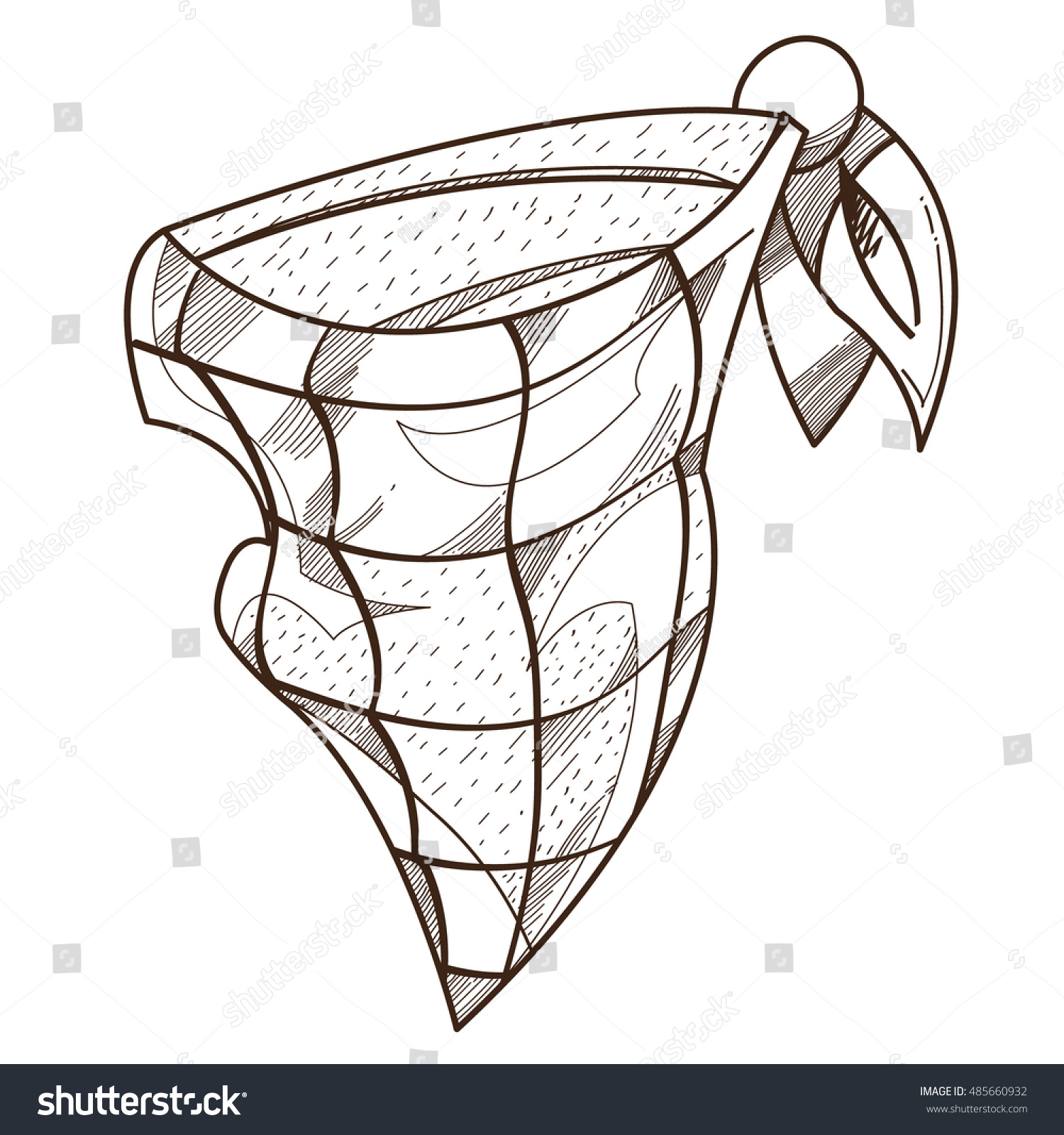 Bandana Logo Items Games Outline Drawing Stock Vector (2018 ... Bandana Logo Items Games Outline Drawing Stock Vector (2018 ...