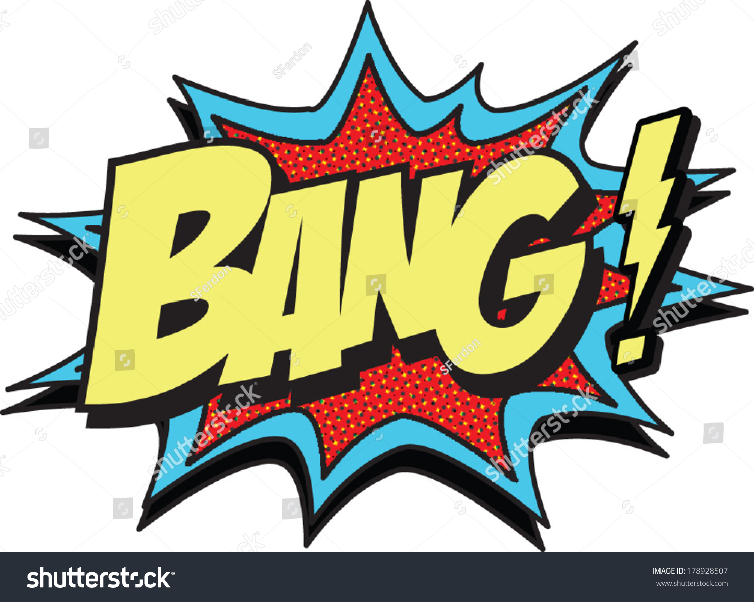 Bang Stock Vector Illustration 178928507 : Shutterstock