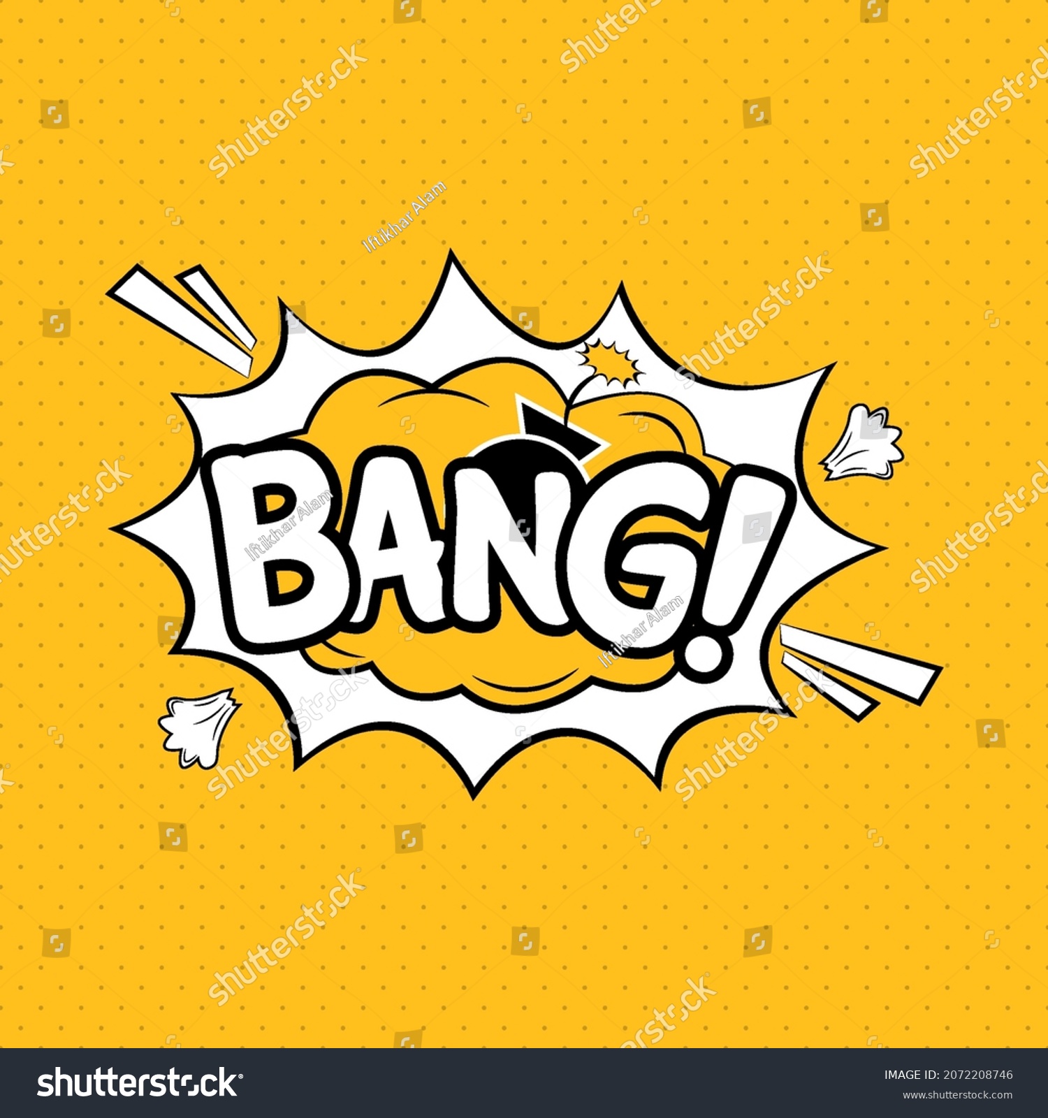 Bang Comic Explosion Comic Blast Vector Stock Vector (Royalty Free ...