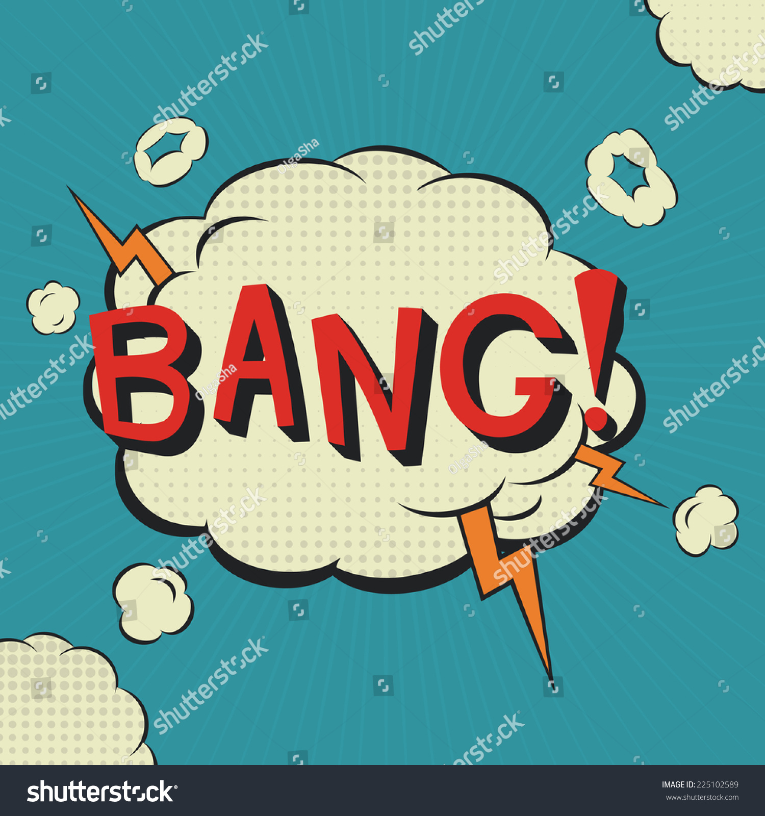 Bang. Comic Speech Bubble. Vector Illustration, Cartoon, Pop-Art, Eps 8 ...