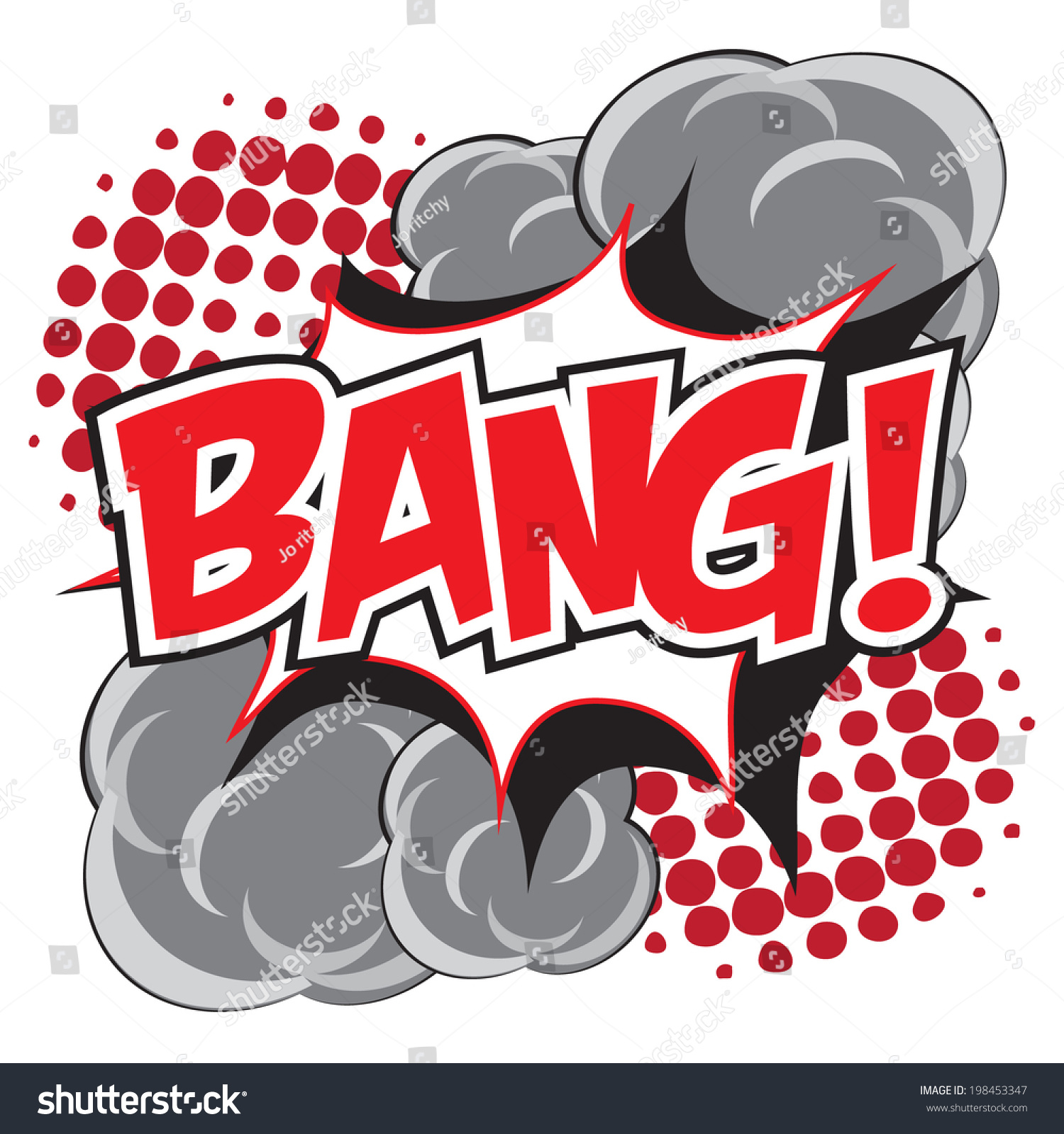 Bang Wording Comic Speech Bubble Pop Stock Vector (Royalty Free ...