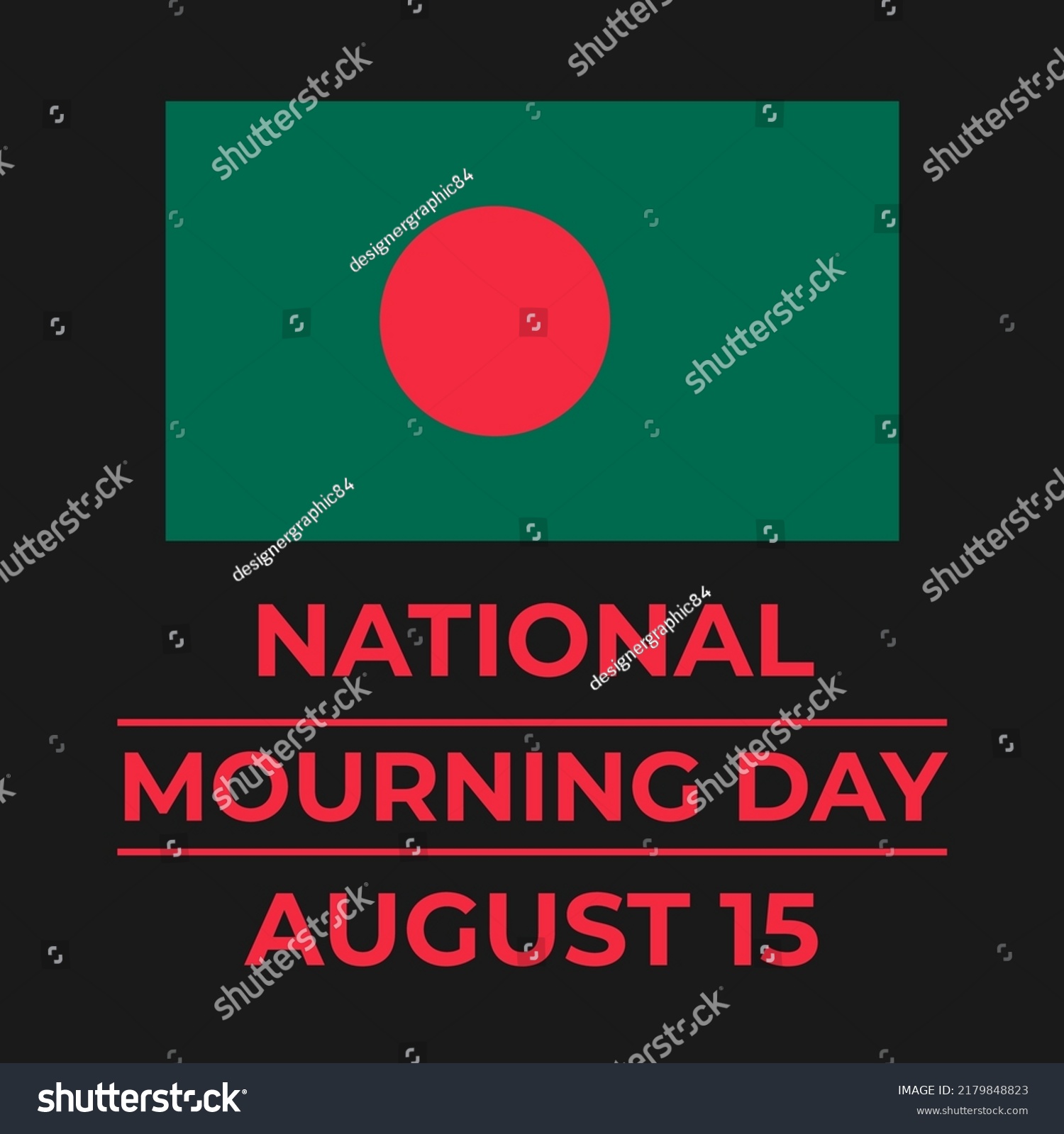 SVG of Bangladesh National Mourning Day typography poster. Vector template for banner, flyer, sticker, postcard, etc. svg