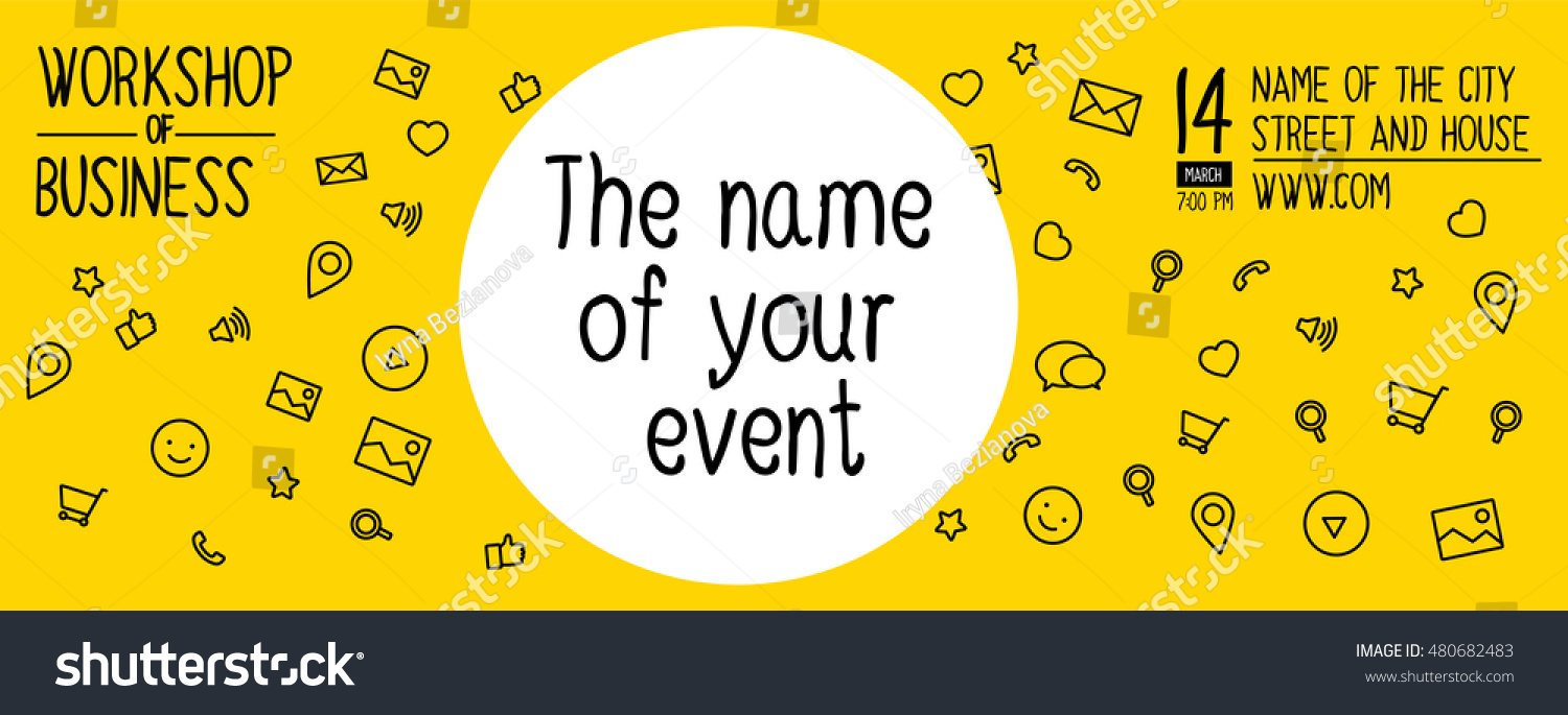 Banner Design Event Workshop Banner Design Stock Vector Royalty Free