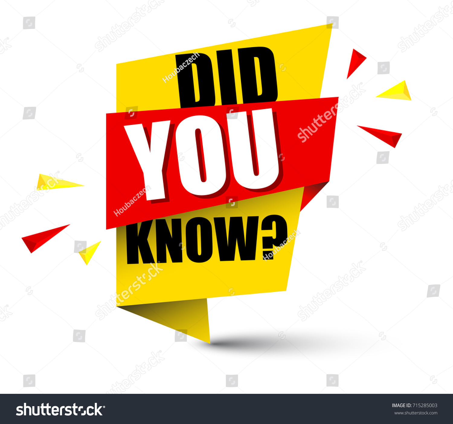 Banner Did You Know Stock Vector Royalty Free 715285003 Shutterstock