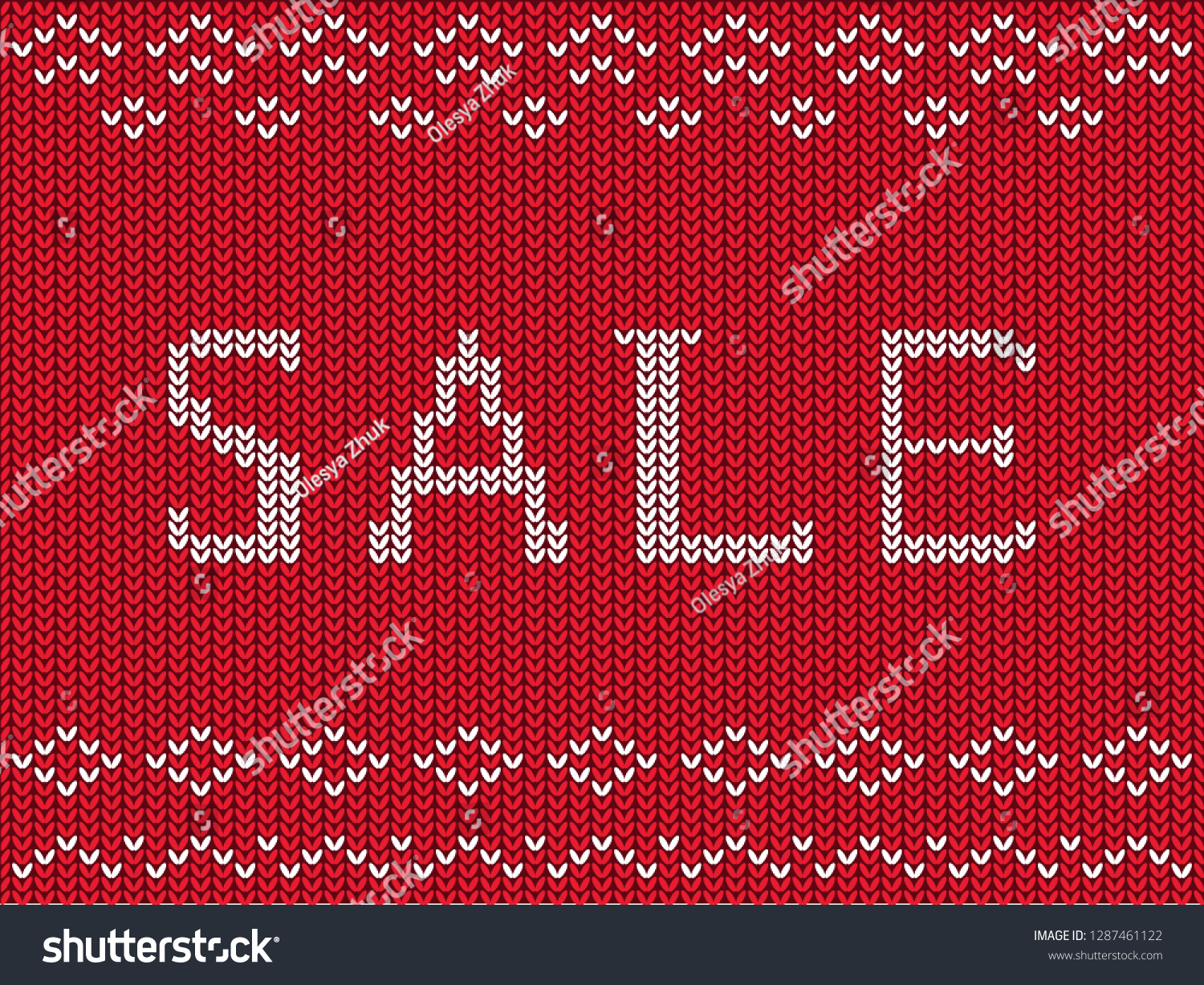 Banner Advertising Sales Clothes Winter Sweaters Stock