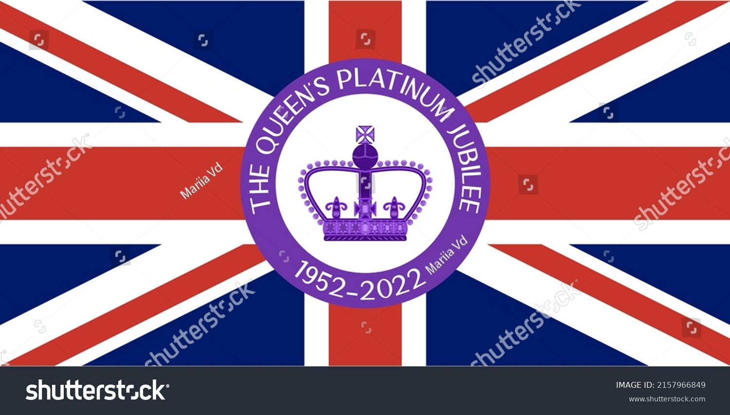 SVG of Banner for website with The Queens Platinum Jubilee icon. 70th anniversary throne celebration in England. Bunting purple vector graphic. svg