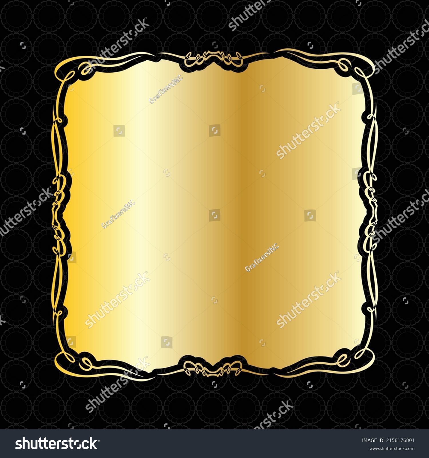 Banner Gold Golden Luxury Royal Vintage Stock Vector (Royalty Free ...