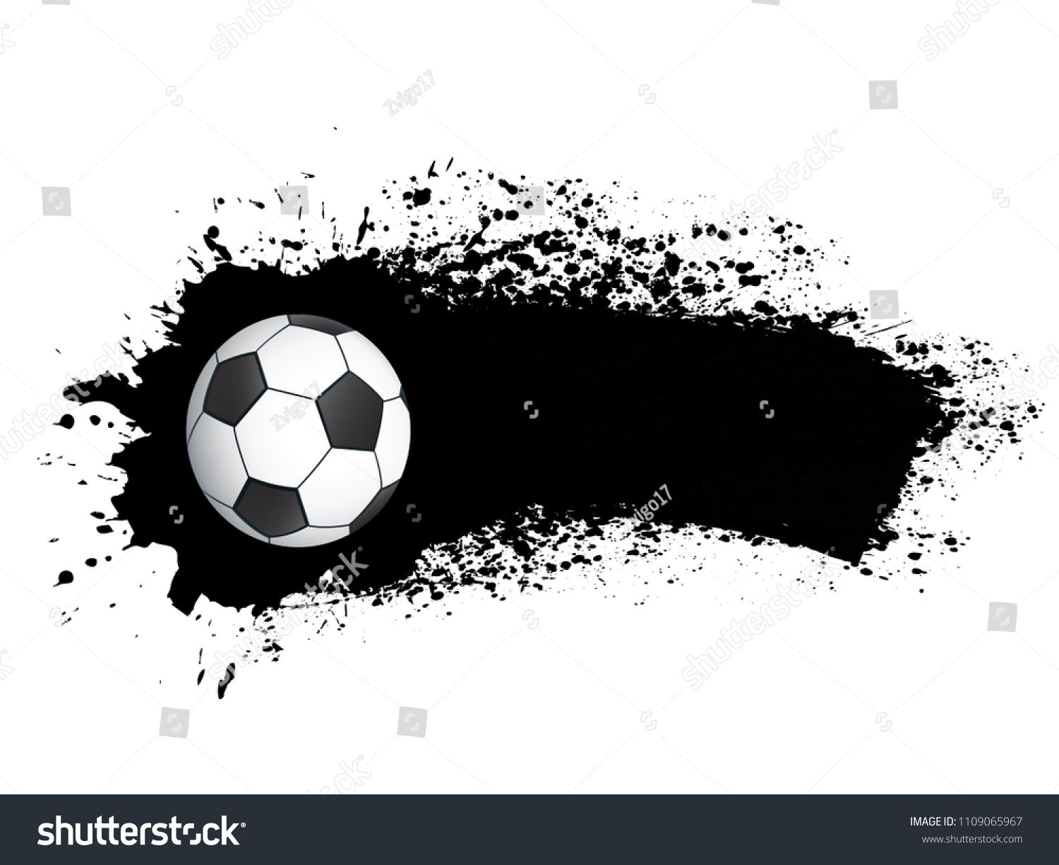 Banner Realistic Soccer 3 D Ball Vector De Stock Libre De