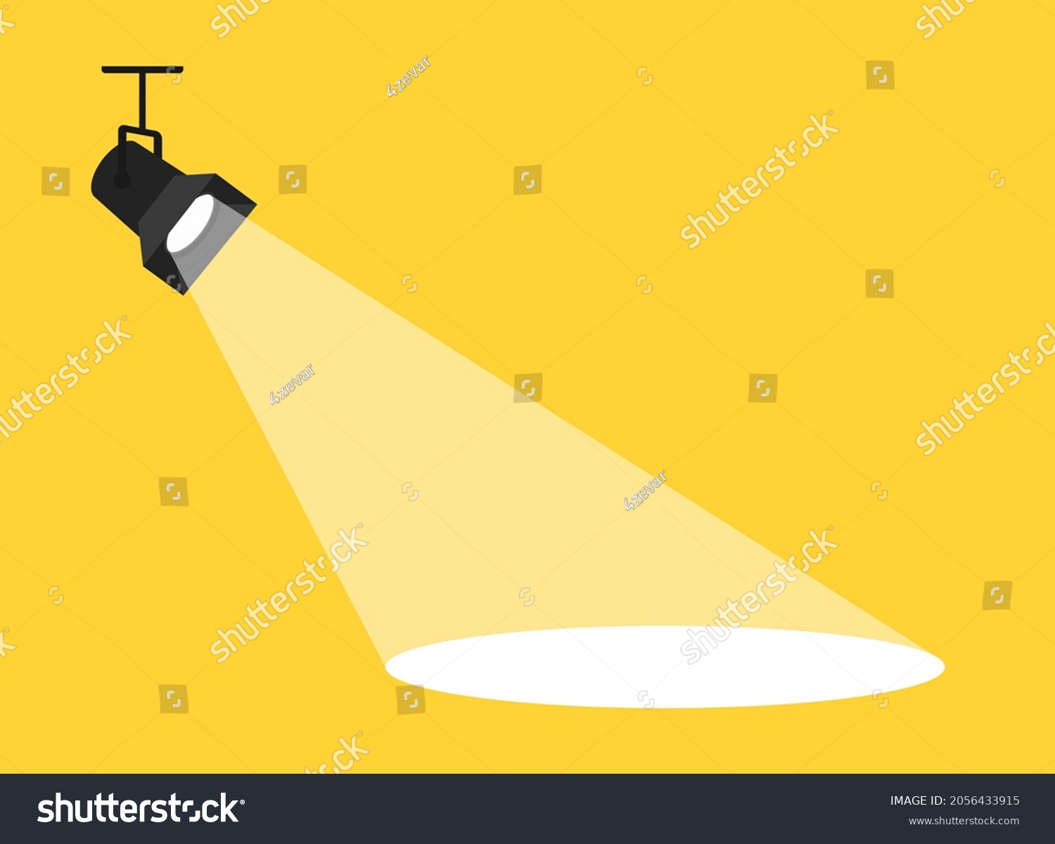 Banner Spotlight Background Vector Illustration Stock Vector (Royalty ...