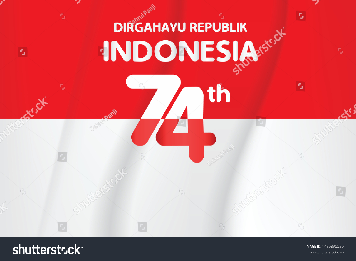 Banner Template Indonesian Independence Day 7417 Stock Vector (Royalty ...