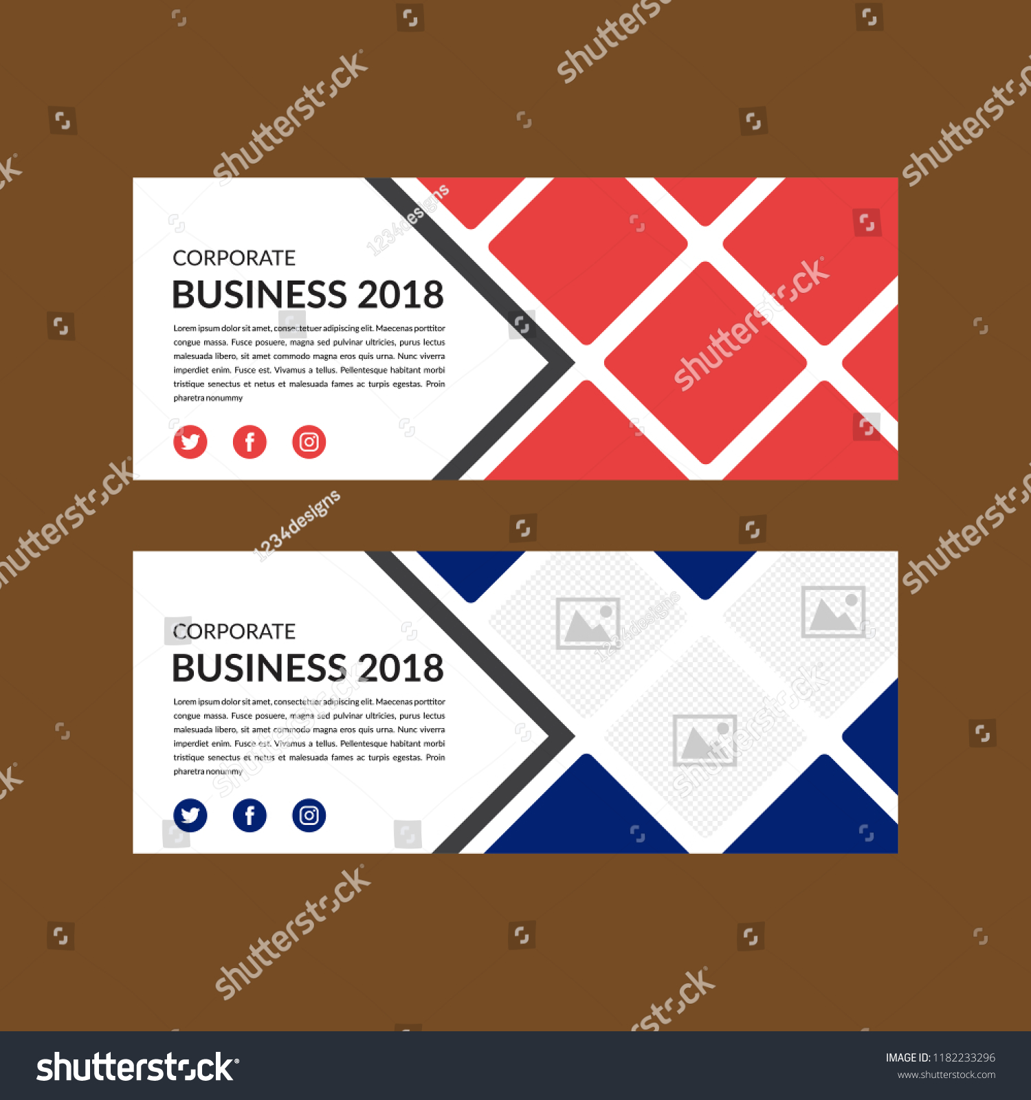 Banner Template Layout Design Facebook Cover Stock Vector Royalty Free