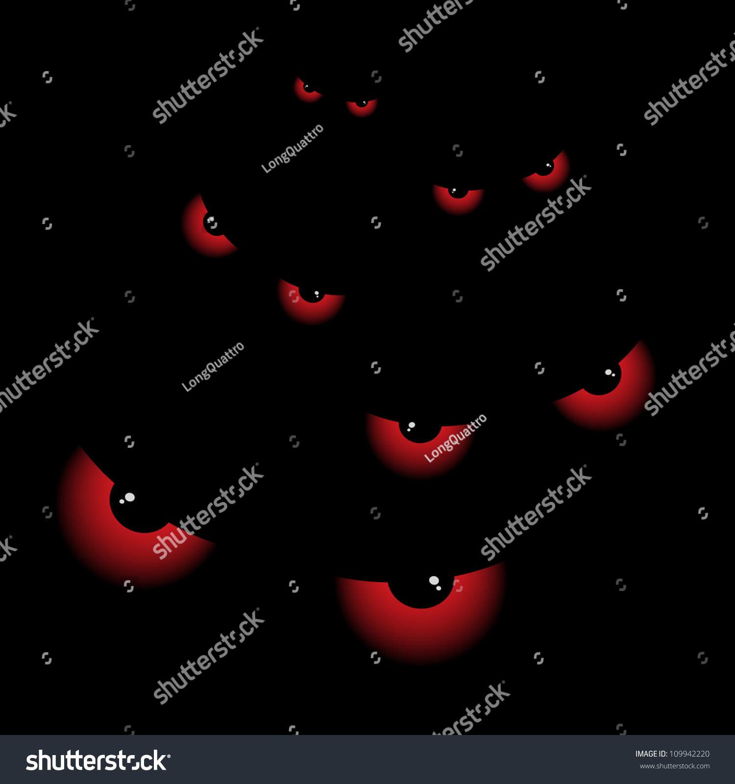 Banner Big Eyes Night Stock Vector (Royalty Free) 109942220 | Shutterstock