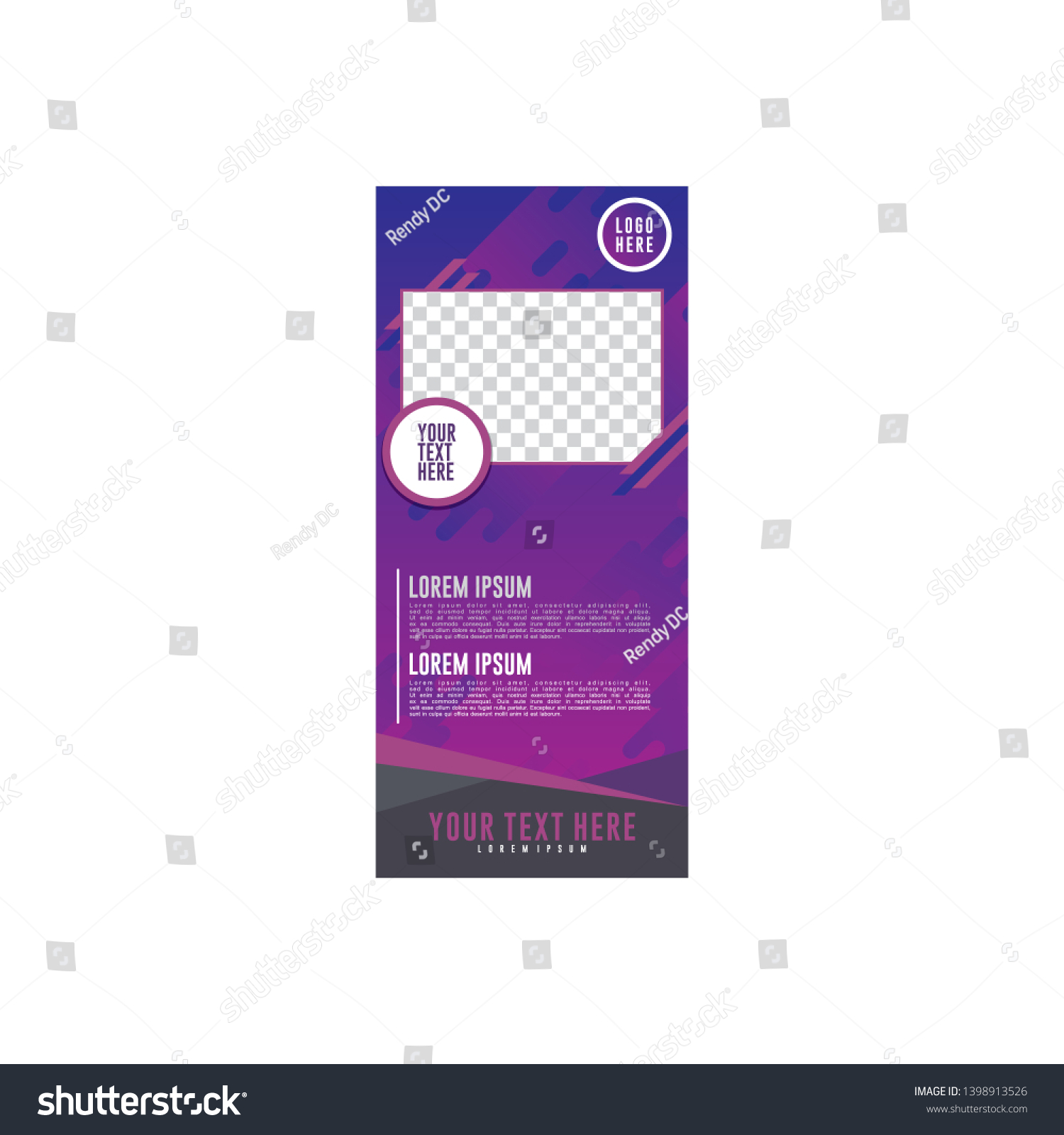 Banner X Banner Roll Banner Vector Stock Vector Royalty Free