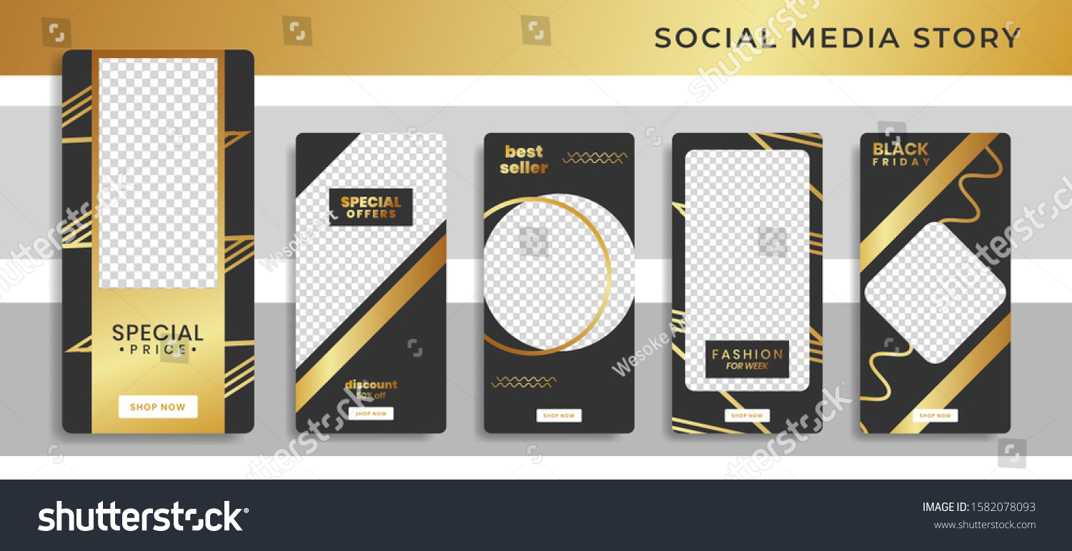 Download Banners Bundle Kit Set Social Media Stock Vector Royalty Free 1582078093