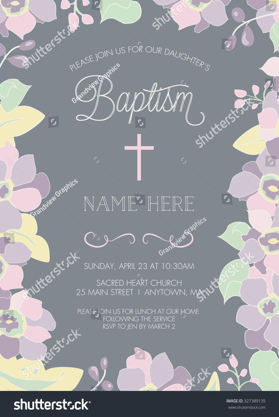 Baptism, Christening, First Holy Communion, Confirmation Invitation ...