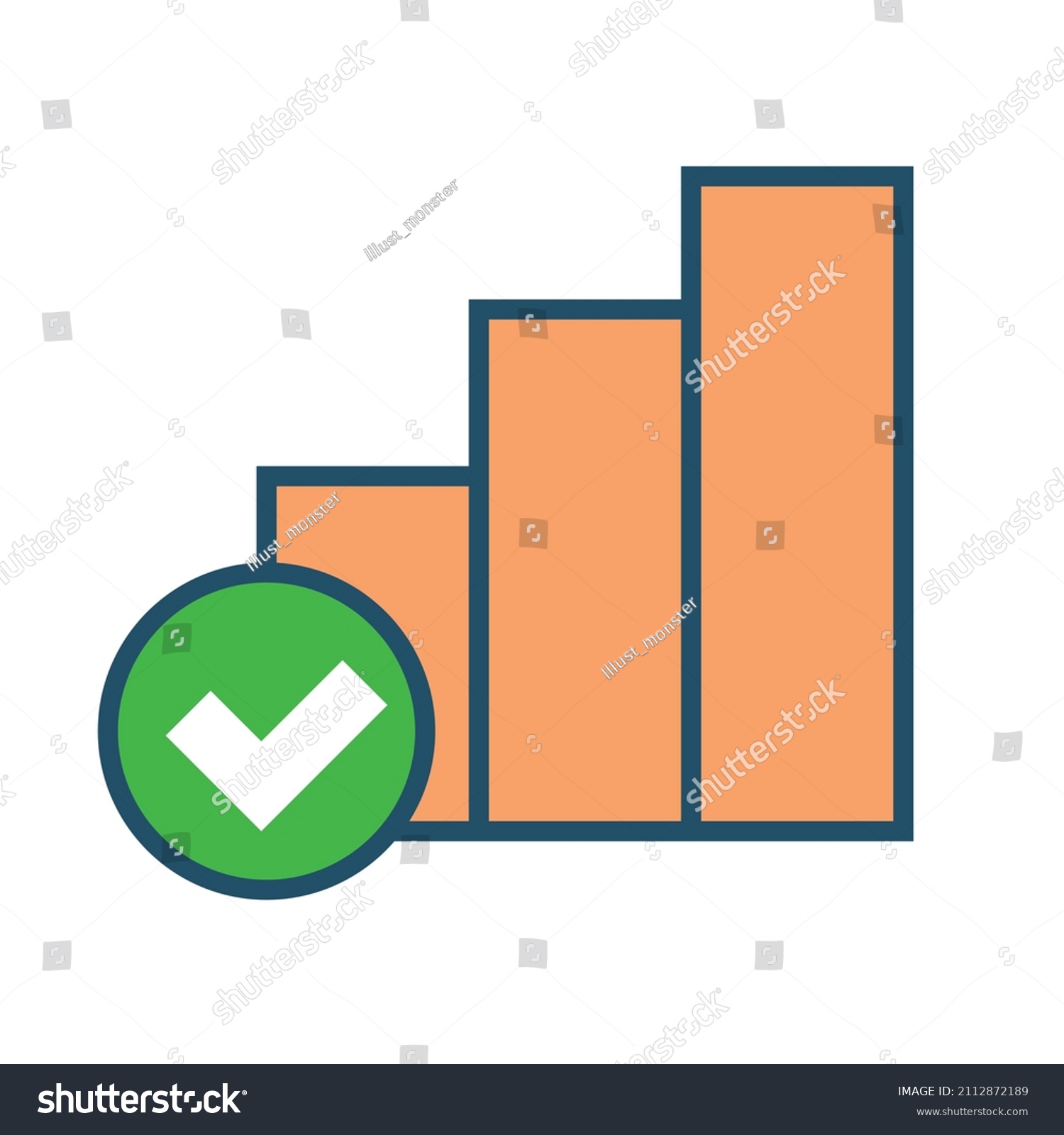 bar-chart-check-mark-icon-vector-stock-vector-royalty-free-2112872189