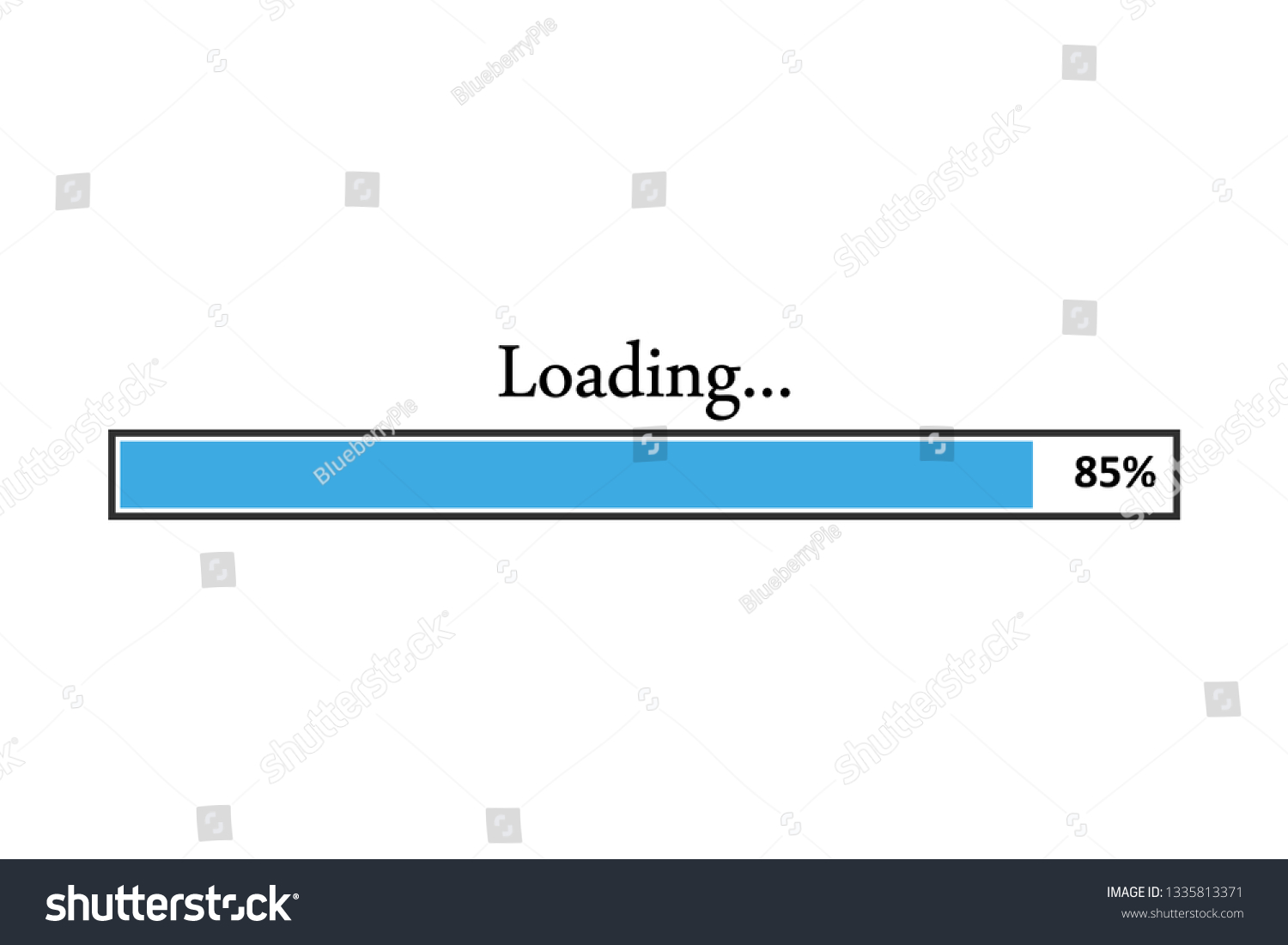 Bar Line Representing Process Loadingloading Bar Stock Vector (Royalty ...