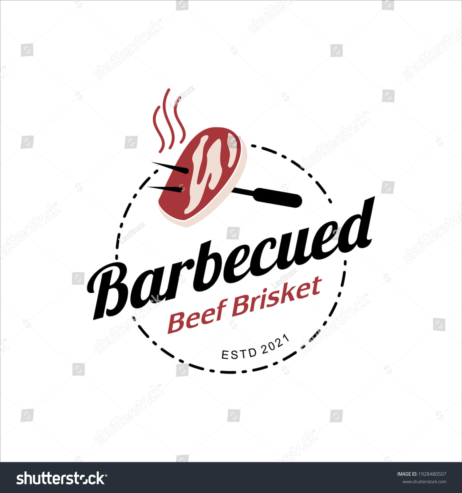 Barbecue Logo Design Bbq Grill Vector Stock Vector (Royalty Free ...