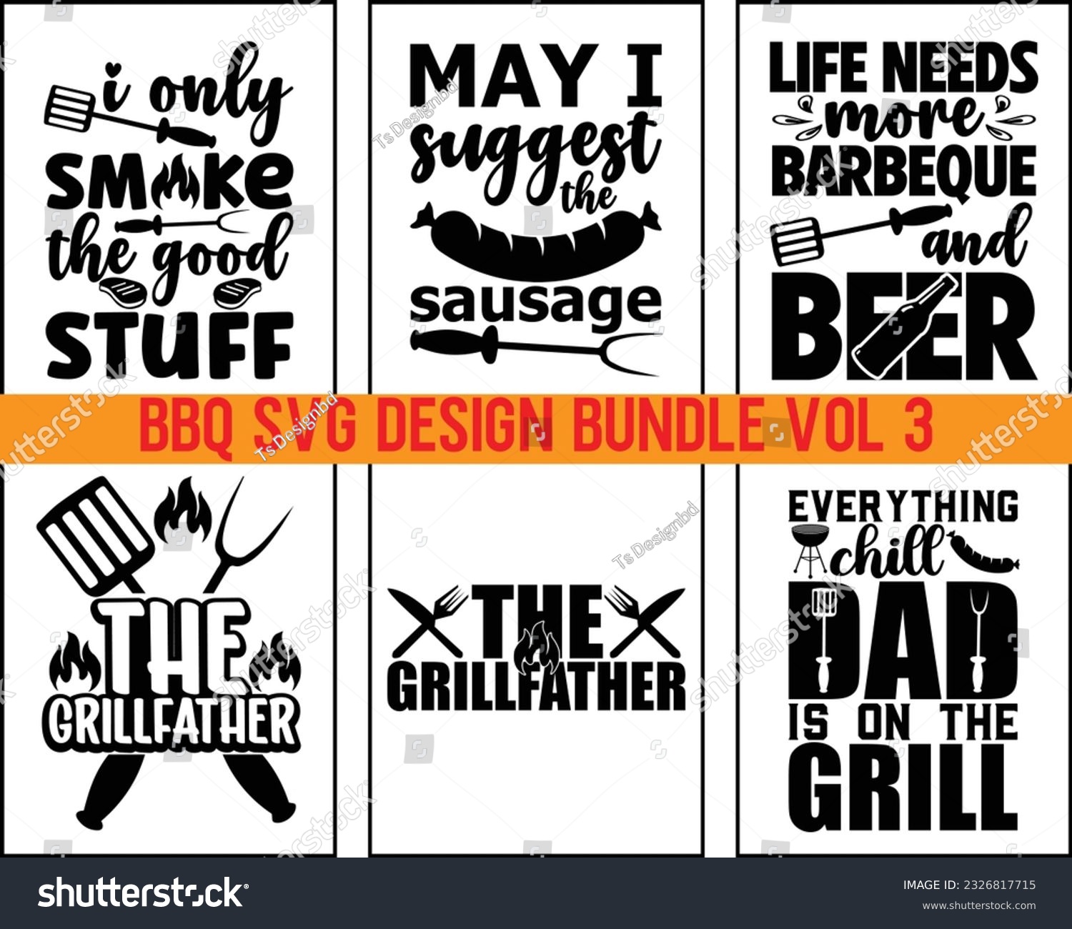 SVG of Barbecue svg Design Bundle Vol 3,Bbq Svg Bundle,BBQ SVG design and craft files, Barbeque party,Funny BBQ,bar-b-q,kitchen, master,food,beer,Svg Bundle svg