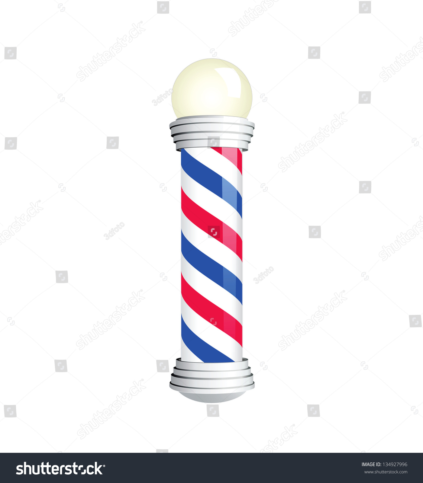 Barber Pole. Vector Illustration - 134927996 : Shutterstock