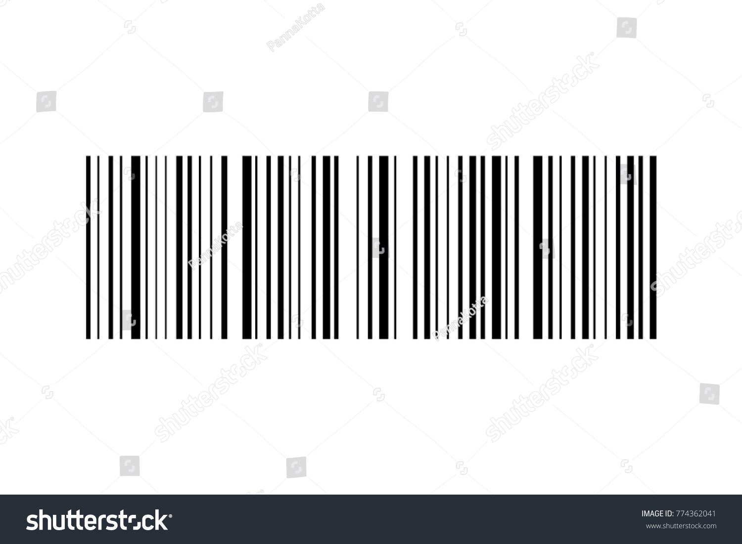 Barcode Vector Icon Bar Code Web Vector de stock (libre de regalías