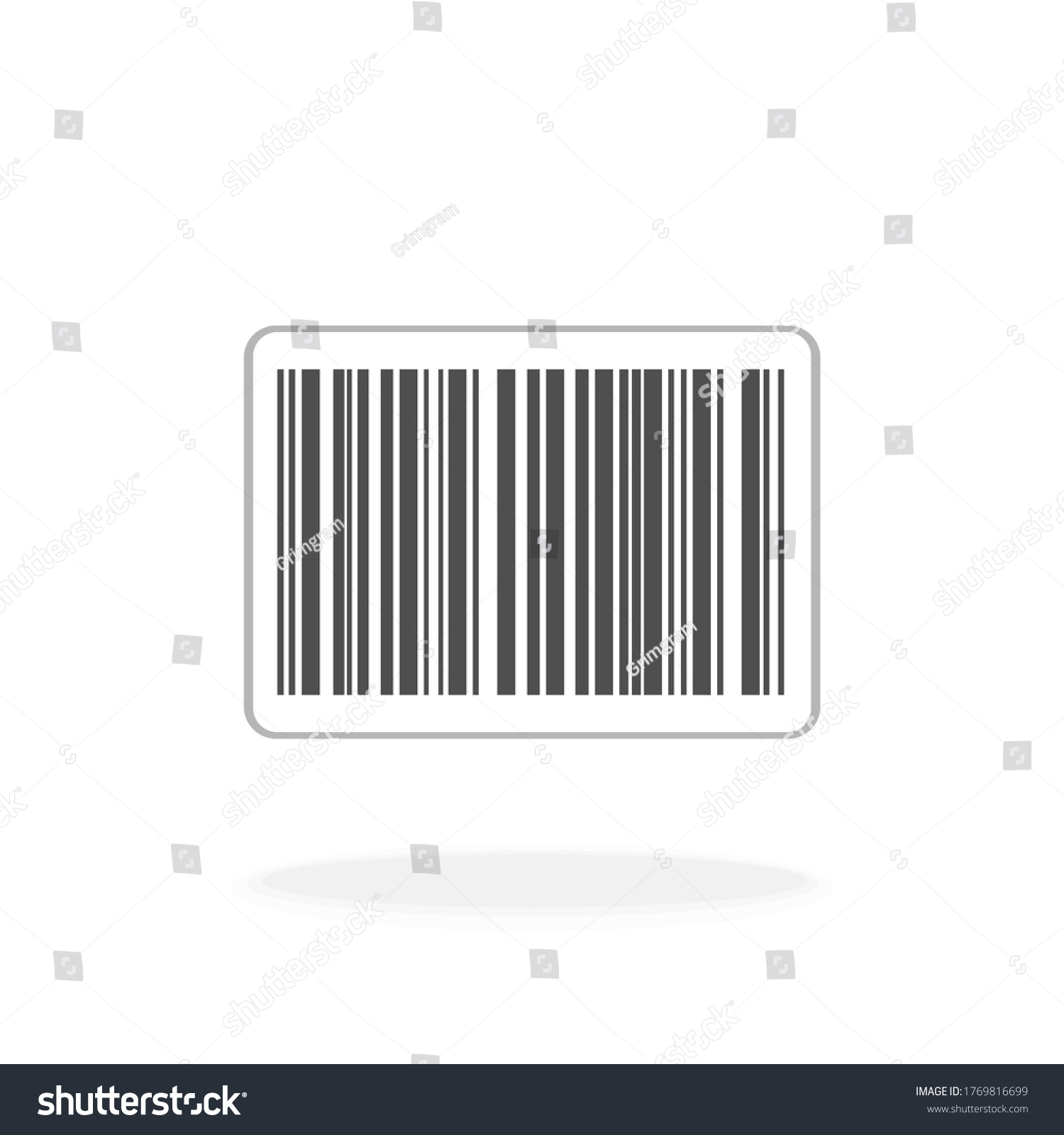 Barcode Vector Icon Black Silhouette Vector Stock Vector (Royalty Free ...