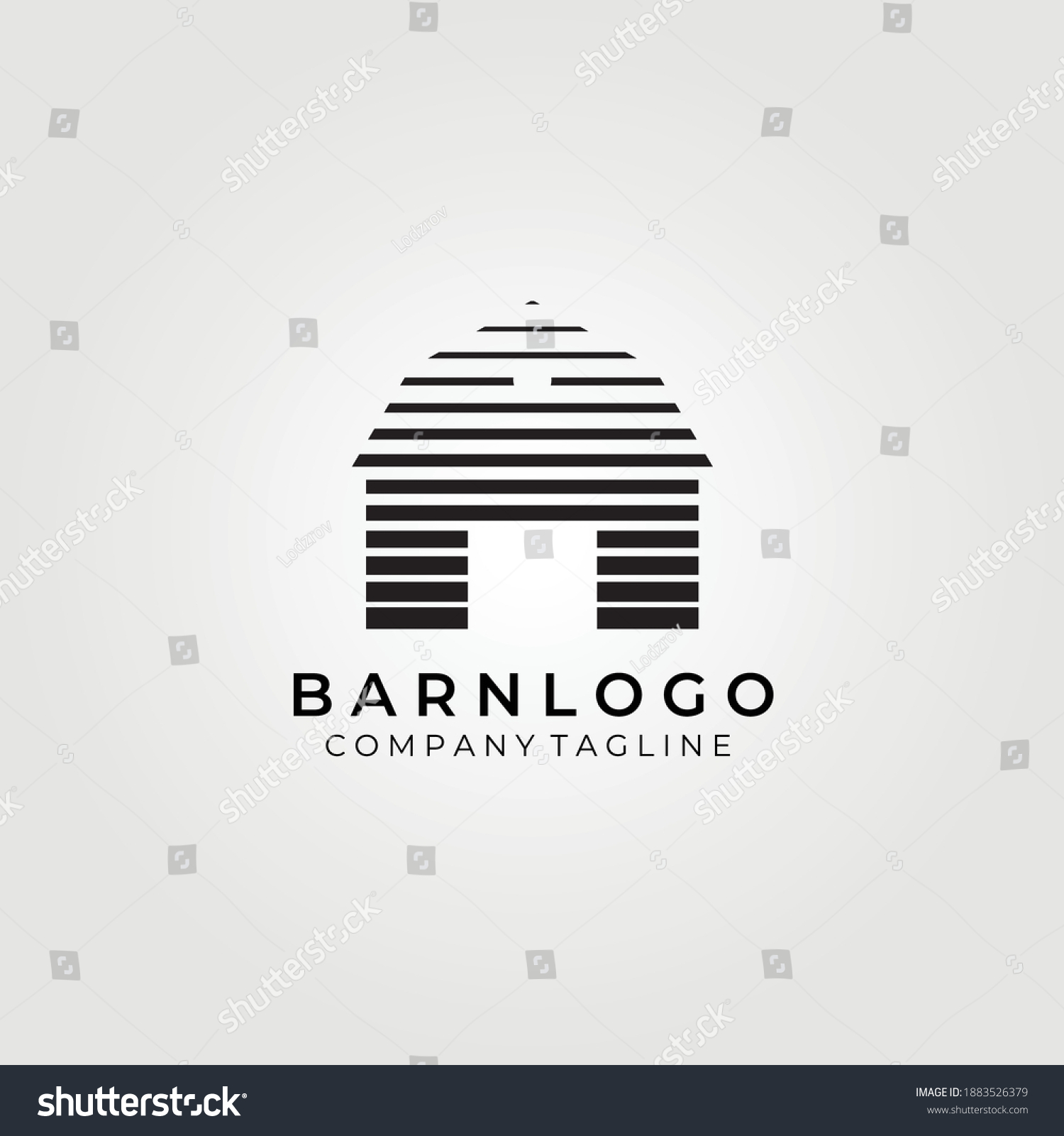 Barn Logo Vector Illustration Design Stock Vector (royalty Free 