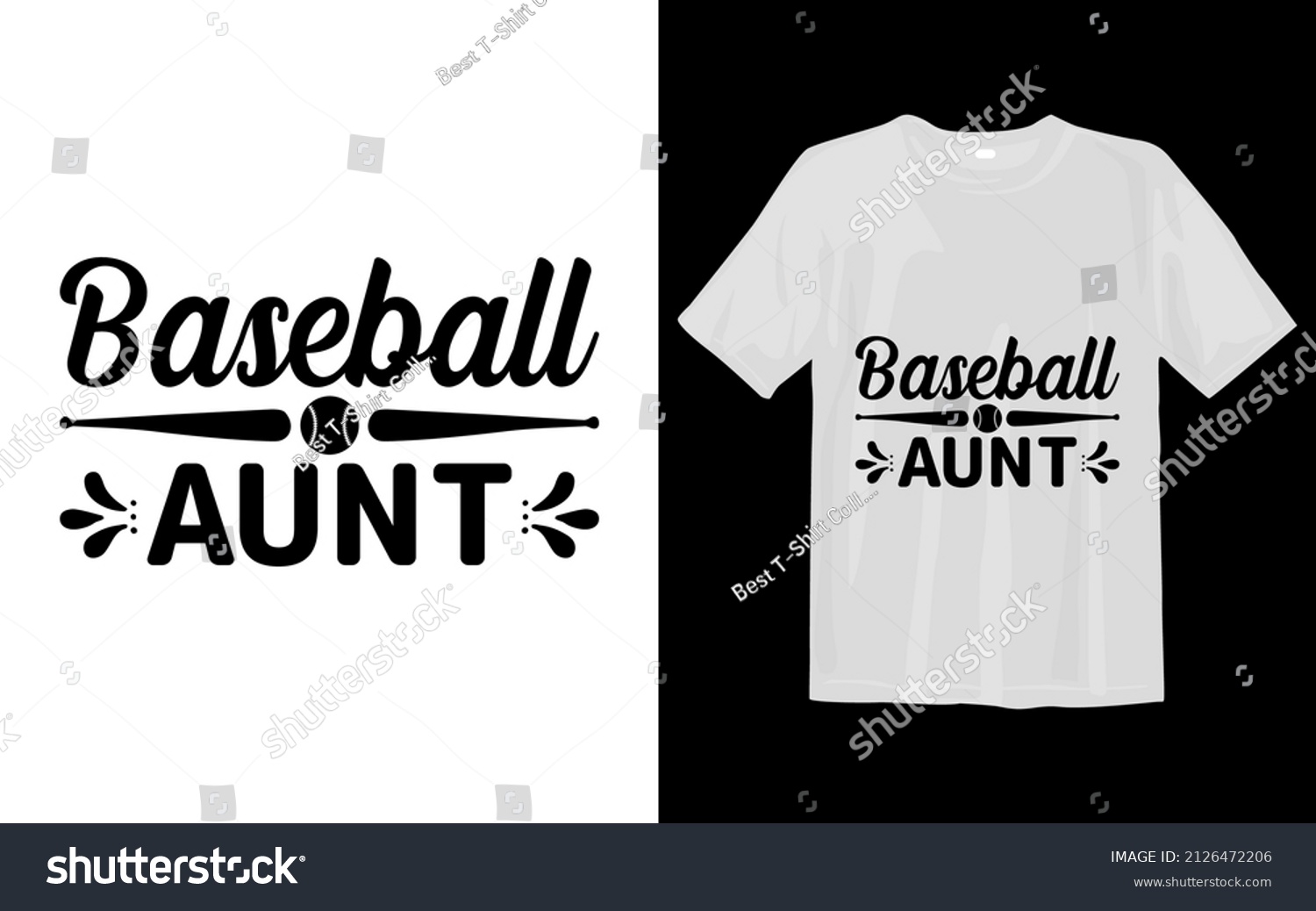 SVG of Baseball Aunt svg t shirt design svg
