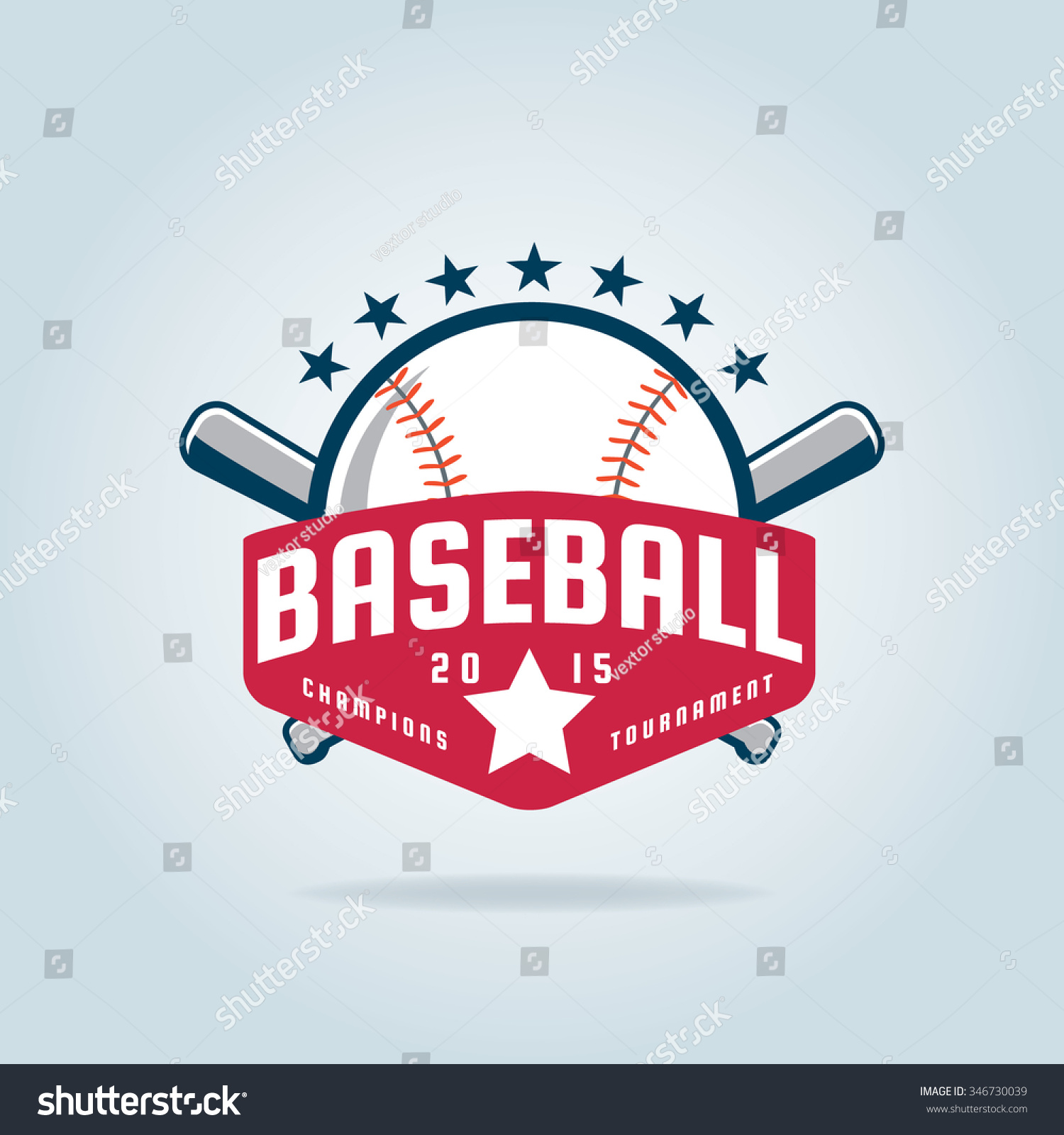 Baseball Badgesport Logoteam Identityvector Illustration Stock Vector ...