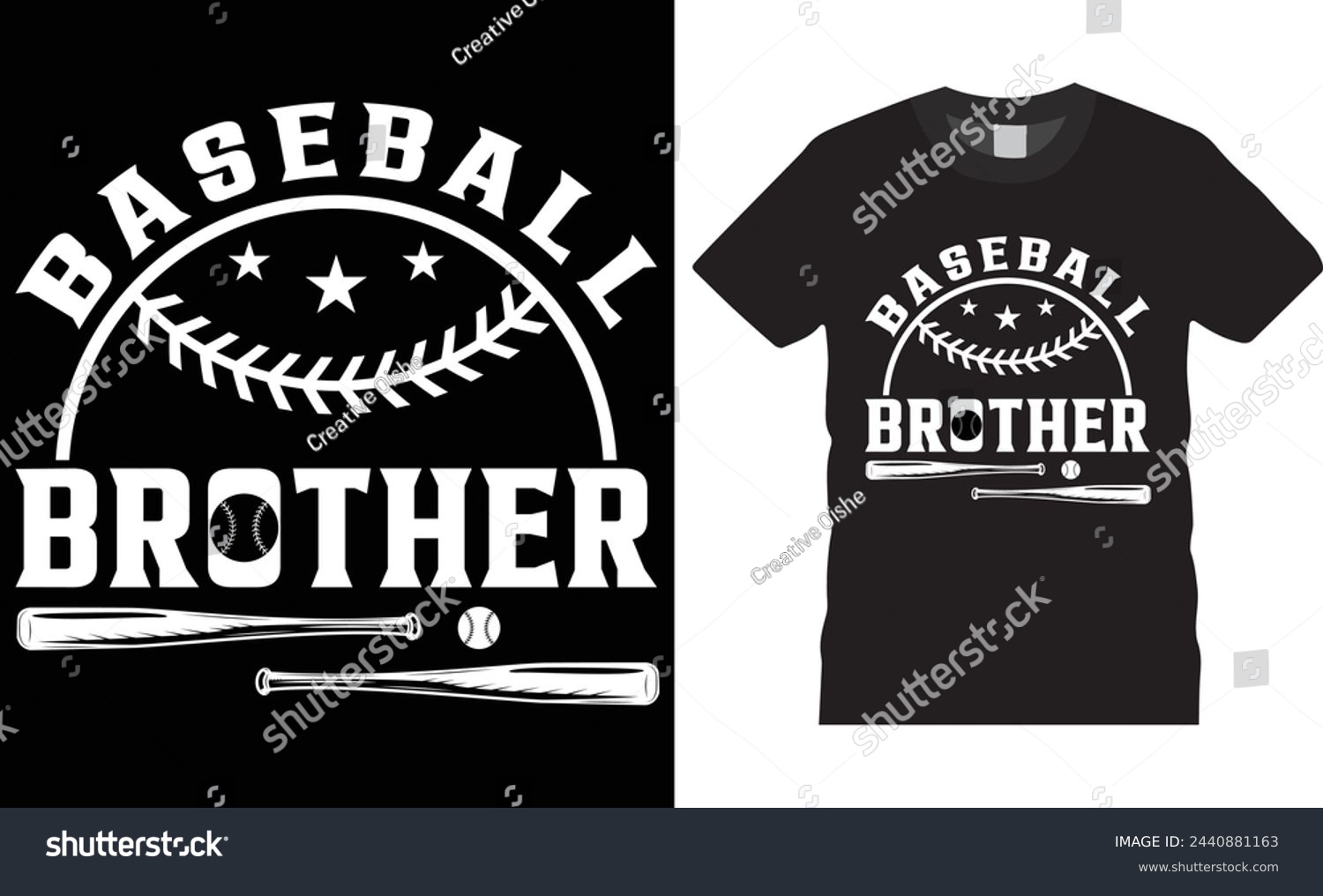 SVG of Baseball brother, Baseball t-shirt design. vector typography template. Baseball unique t-shirts design motivational quote. Baseball t shirts design ready for print , poster, banner, mug, pod,sticker.
 svg