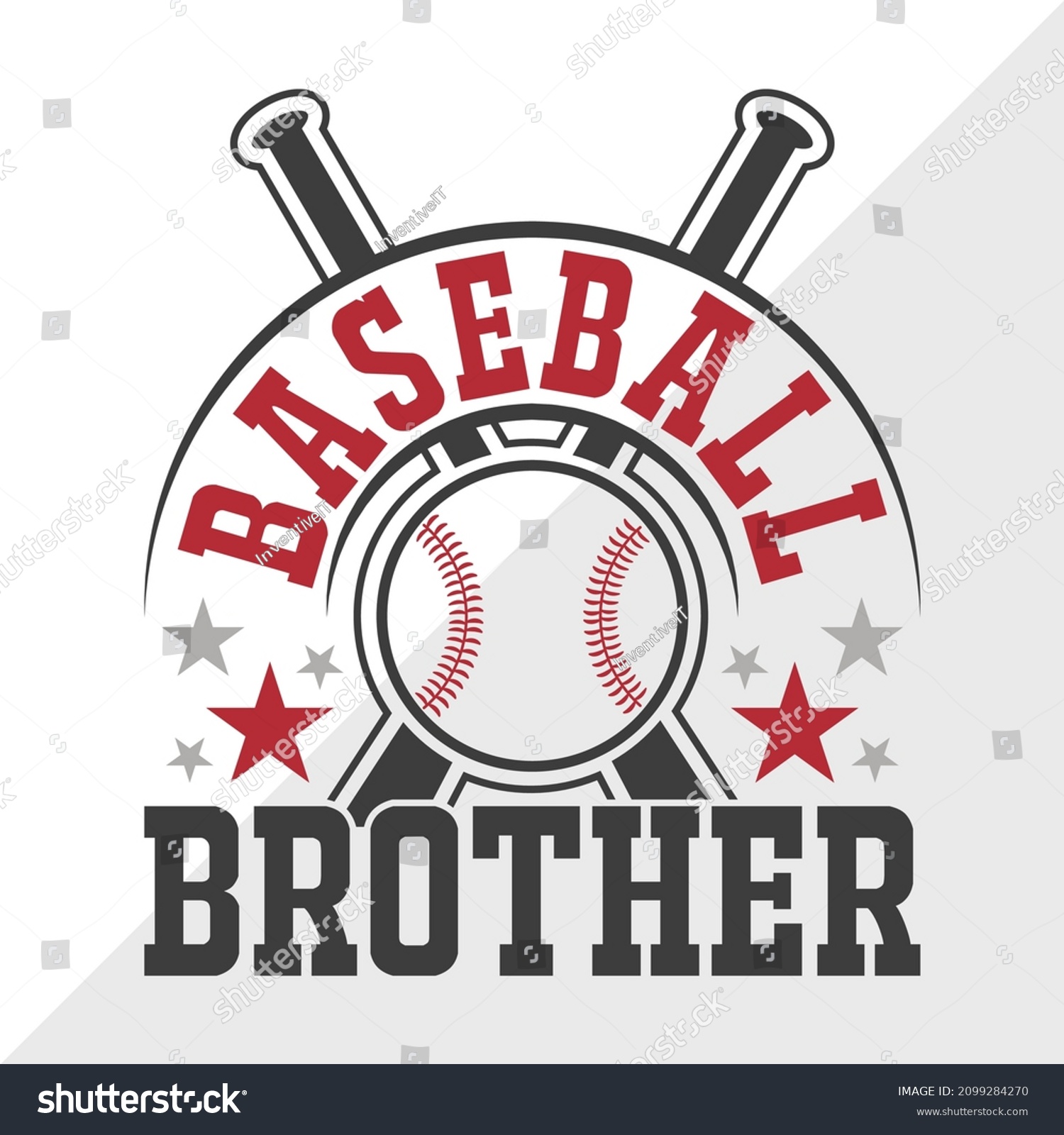 SVG of Baseball Brother Printable Vector Illustration svg