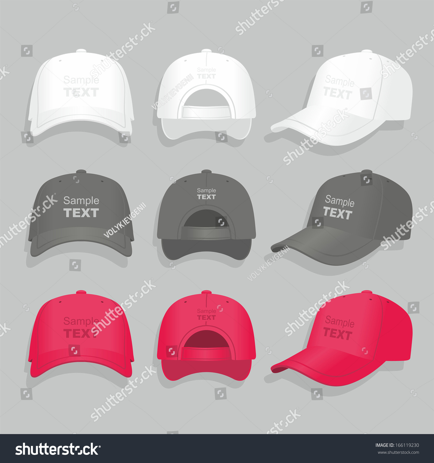 Baseball Cap Stock Vector 166119230 : Shutterstock