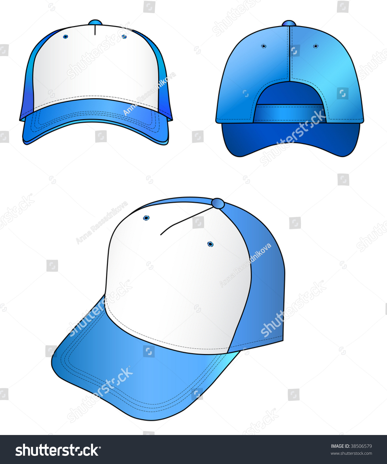 Baseball Cap Stock Vector Illustration 38506579 : Shutterstock