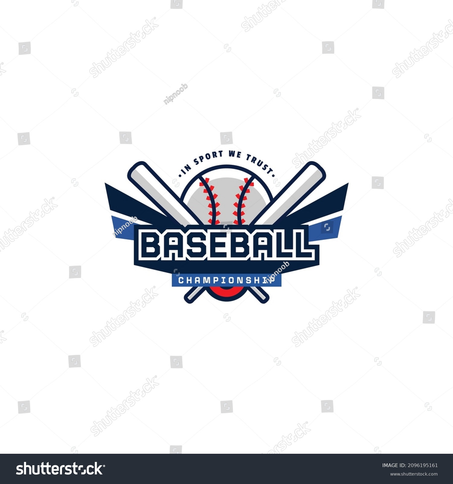 Baseball Championship Logo Design Concept Stock Vector (Royalty Free ...