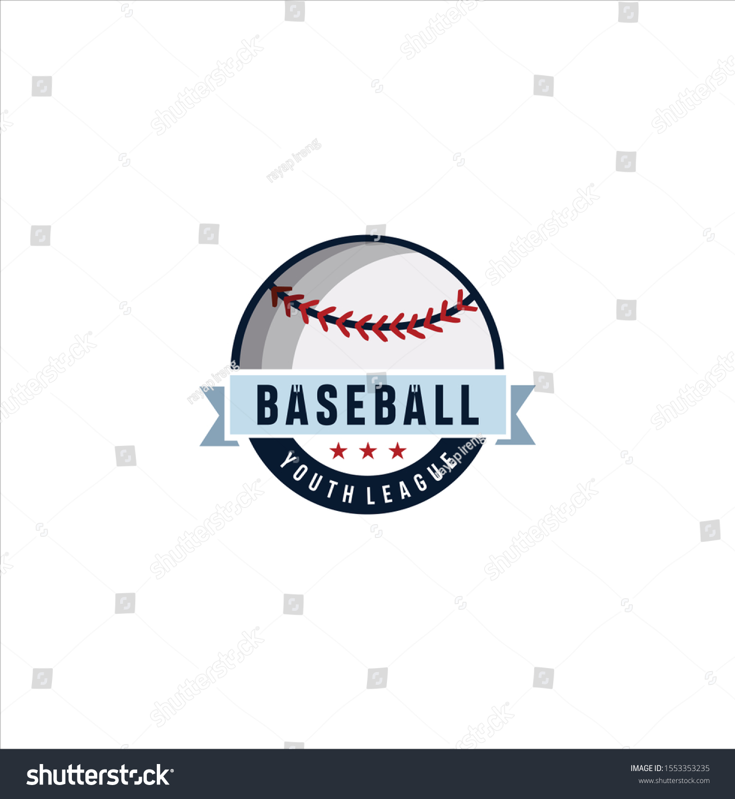 Baseball Championship Logo Design Inspiration Template Stock Vector ...