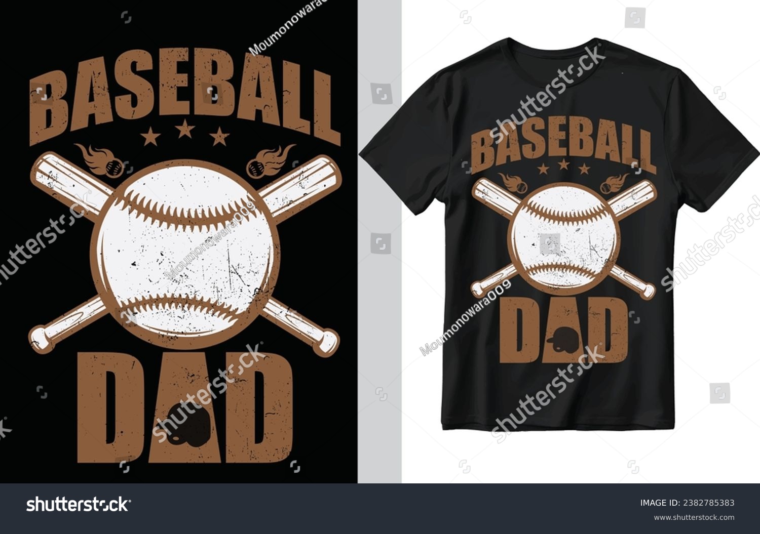 SVG of Baseball dad t shirt design, fathers day t shirt design, father, dad t shirt design. svg