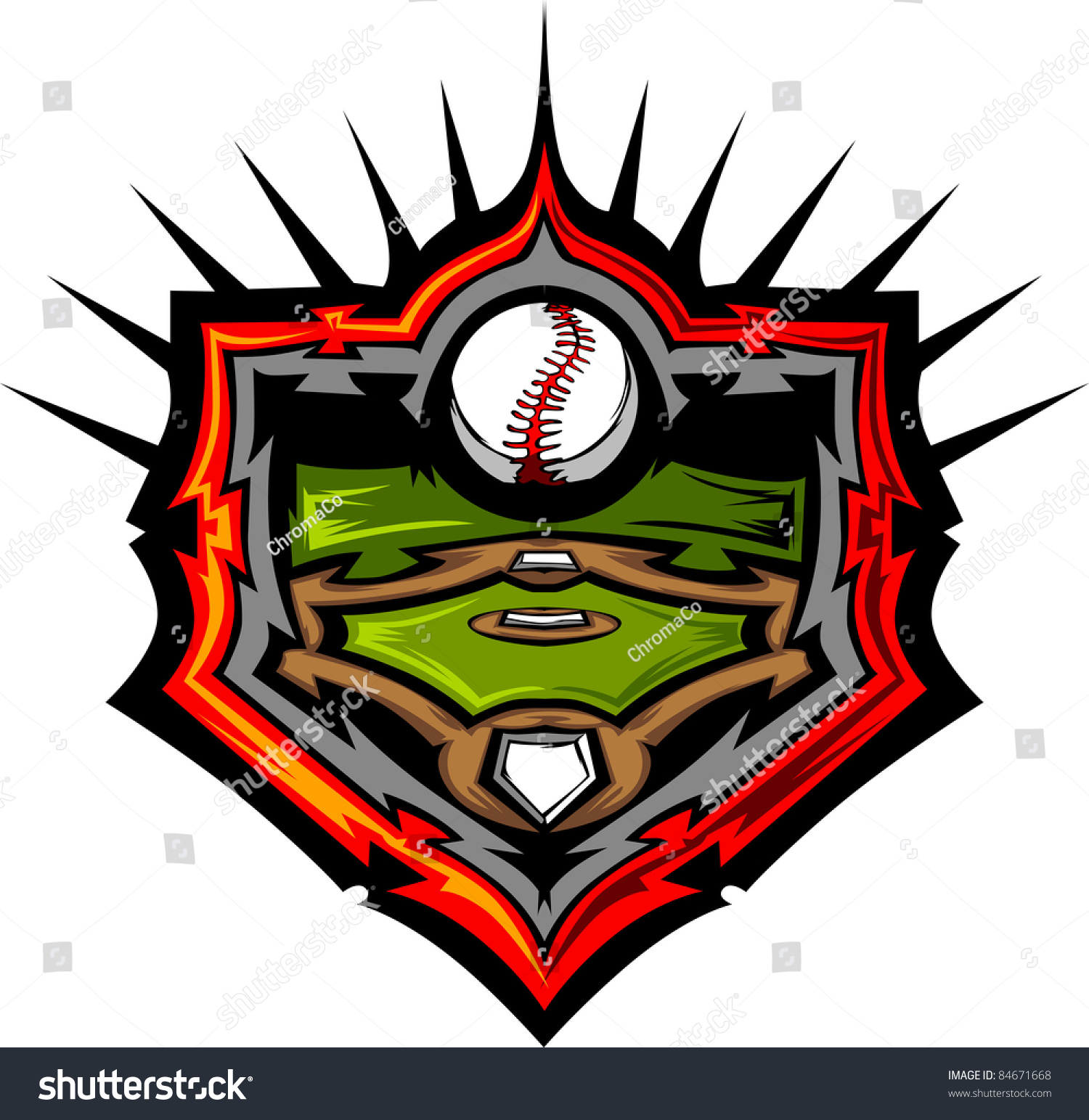 Baseball Field Home Plate Drawing Small House Interior