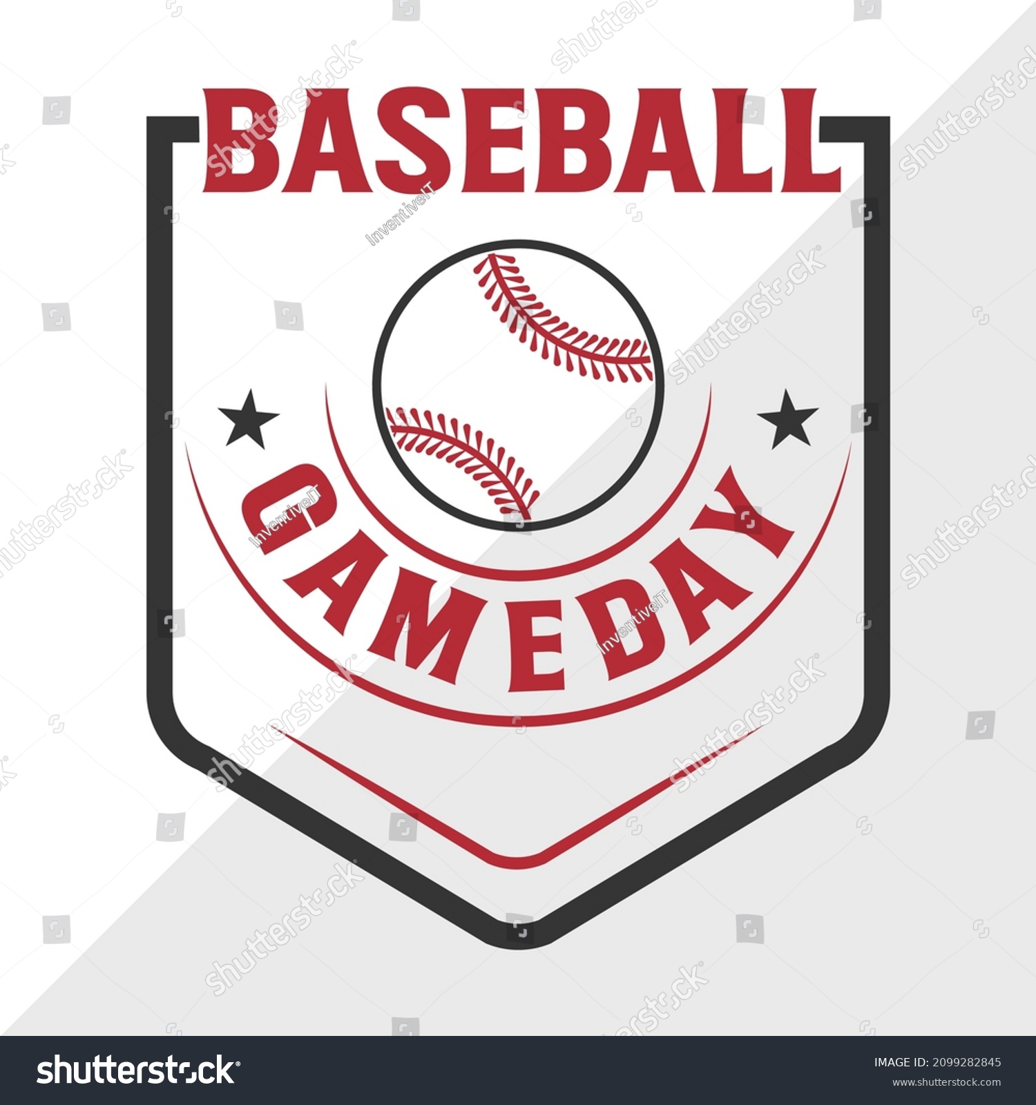 SVG of Baseball Game Day Printable Vector Illustration svg