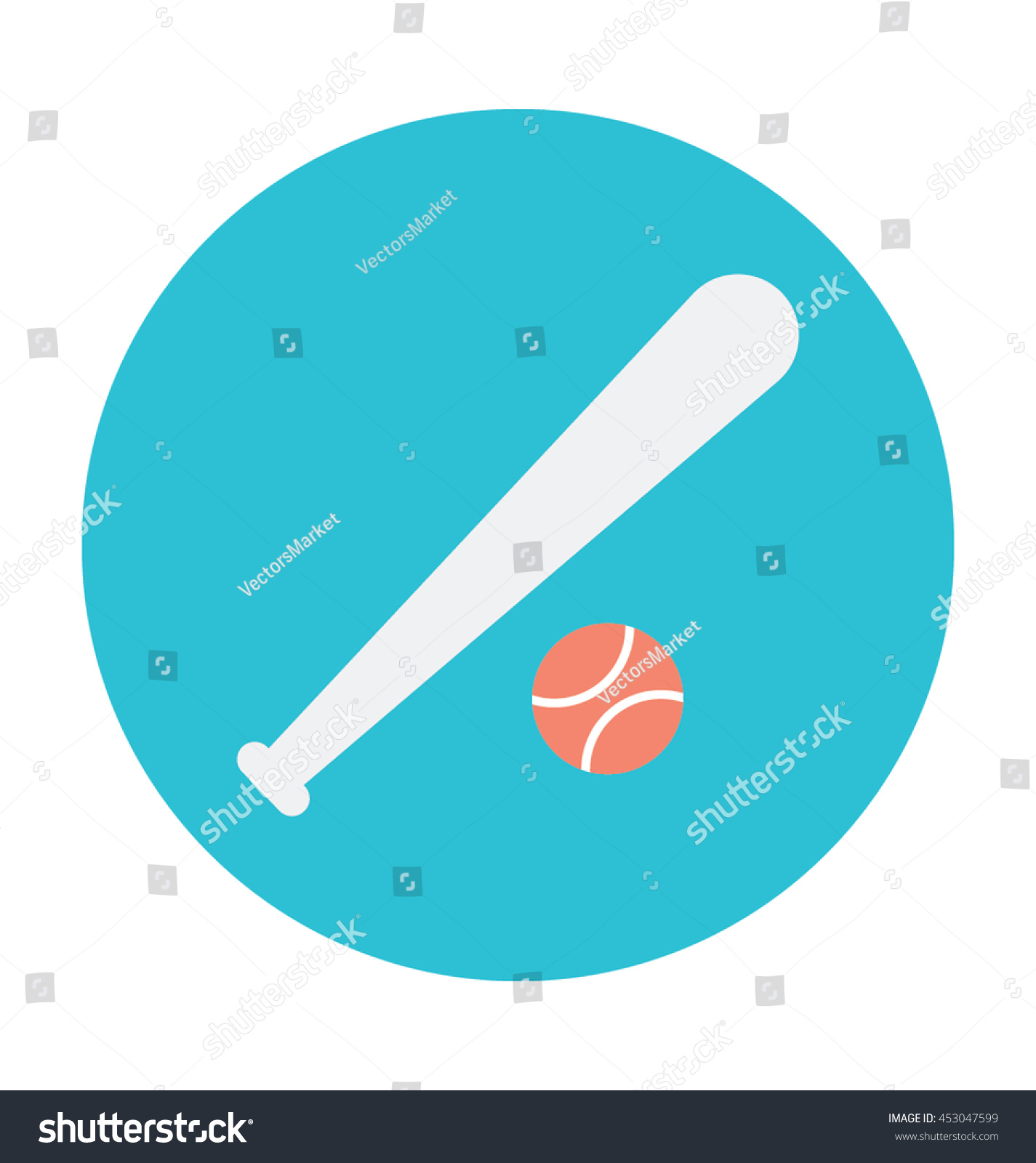 Baseball Game Vector Icon Stock Vector (Royalty Free) 453047599